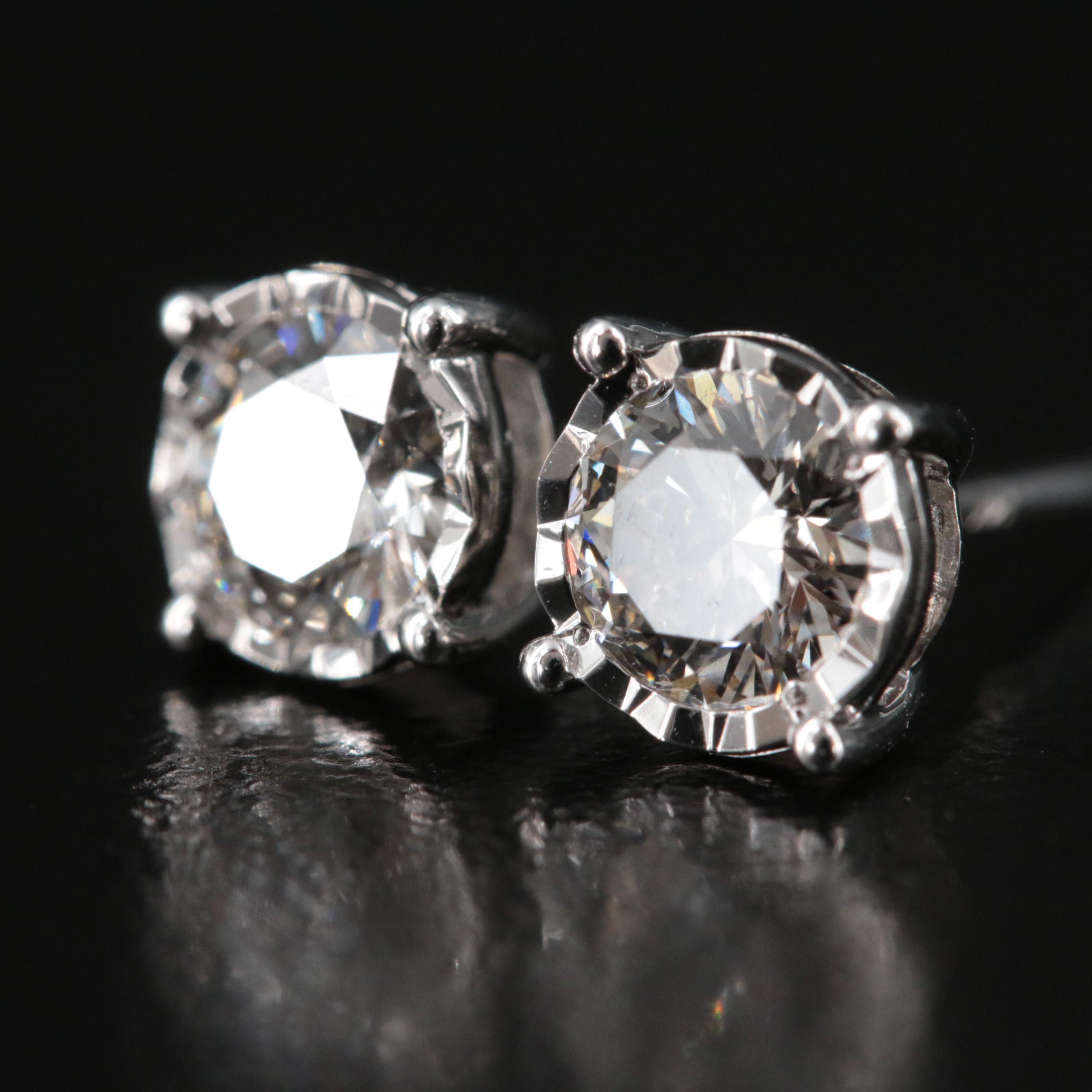 14K 0.78 CTW Lab Grown Diamond Stud Earrings