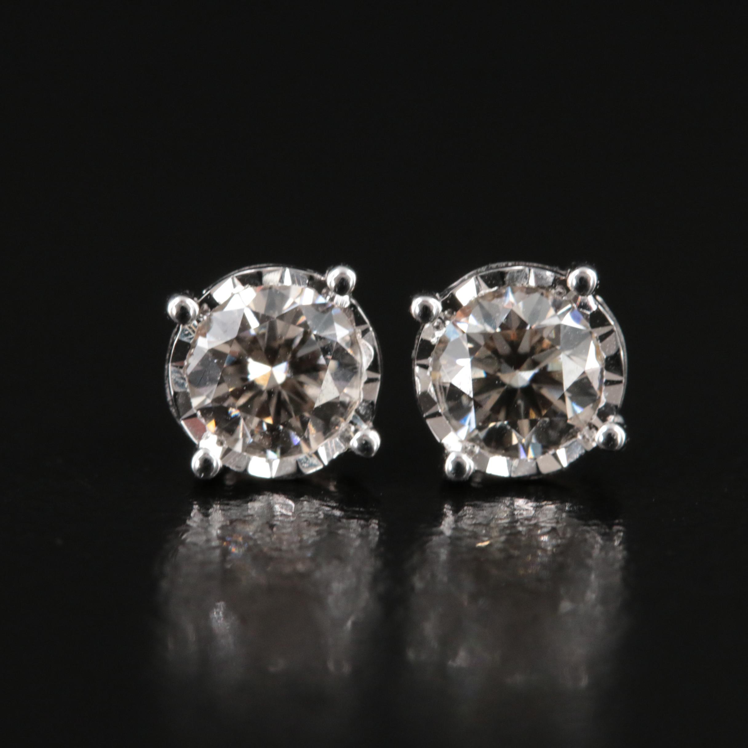 14K 0.78 CTW Lab Grown Diamond Stud Earrings