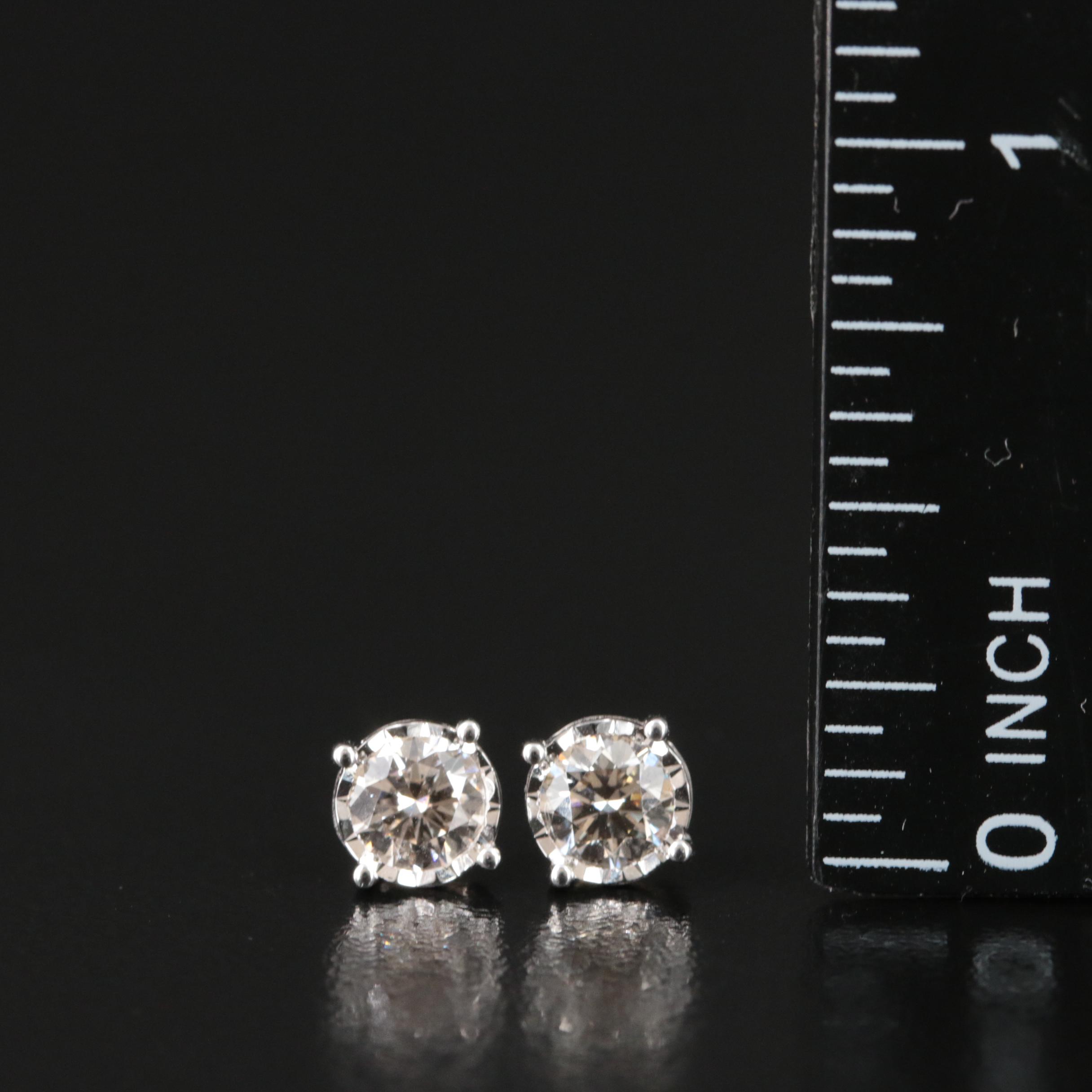 14K 0.78 CTW Lab Grown Diamond Stud Earrings