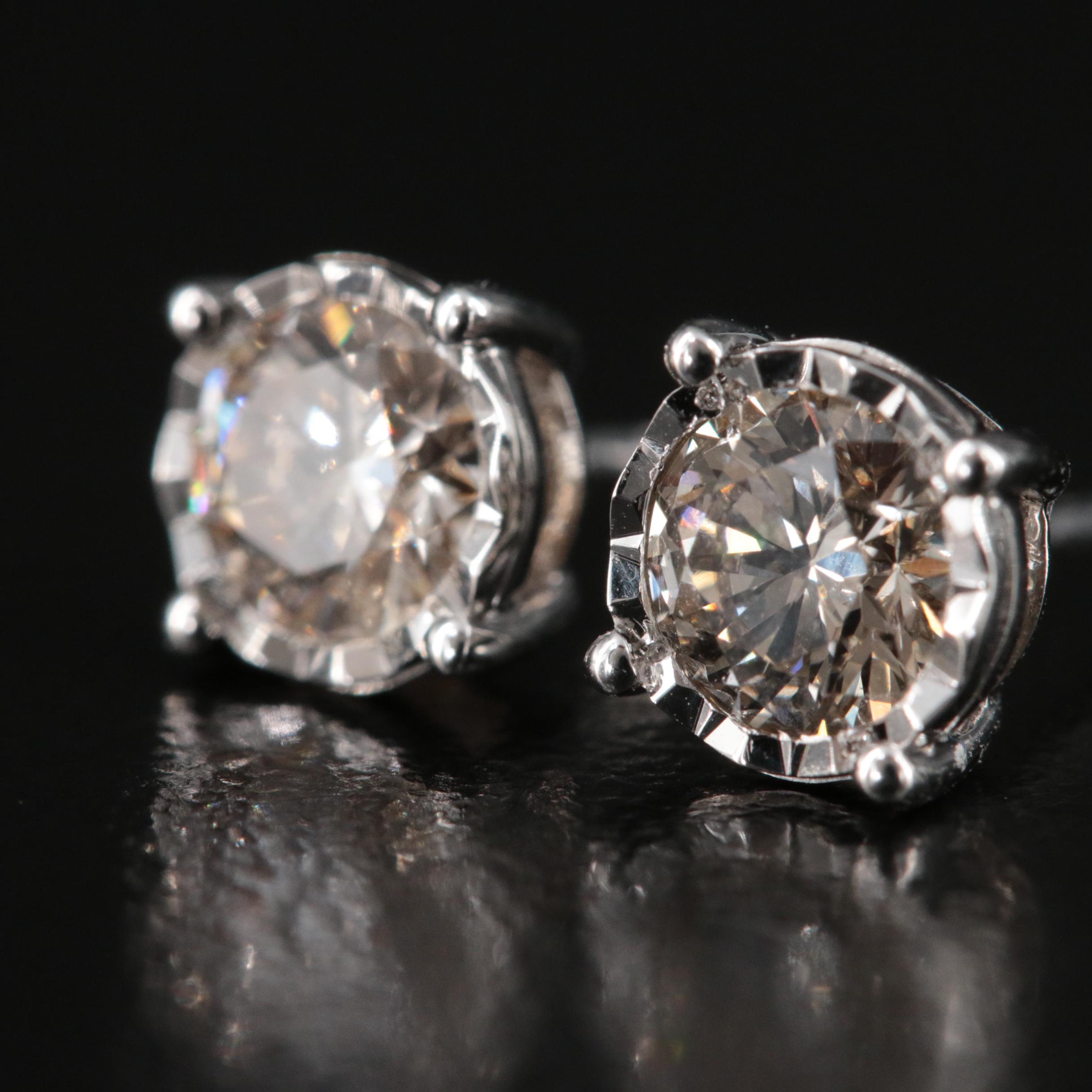 14K 0.78 CTW Lab Grown Diamond Stud Earrings