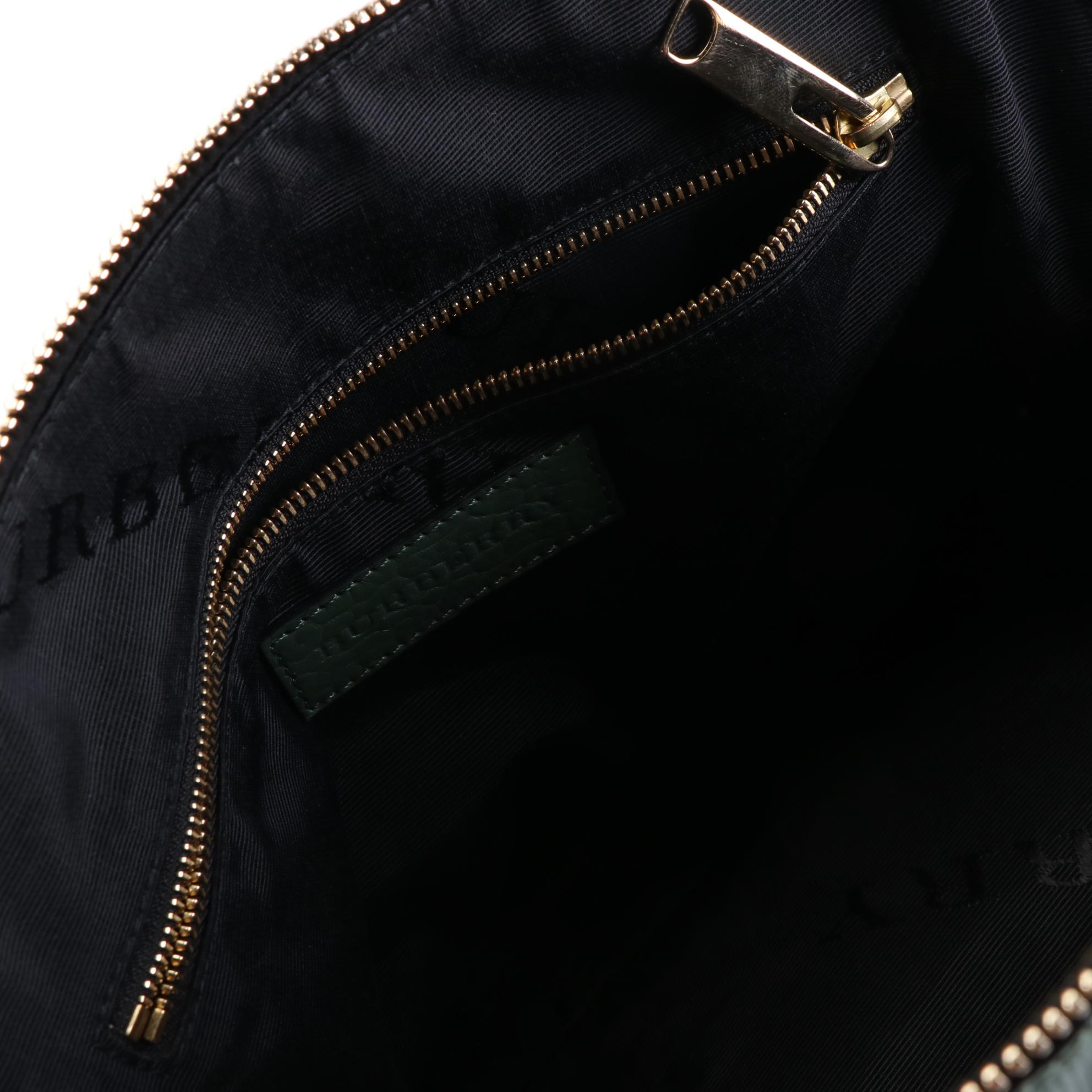 Burberry Embossed Leather Two-Way Bag