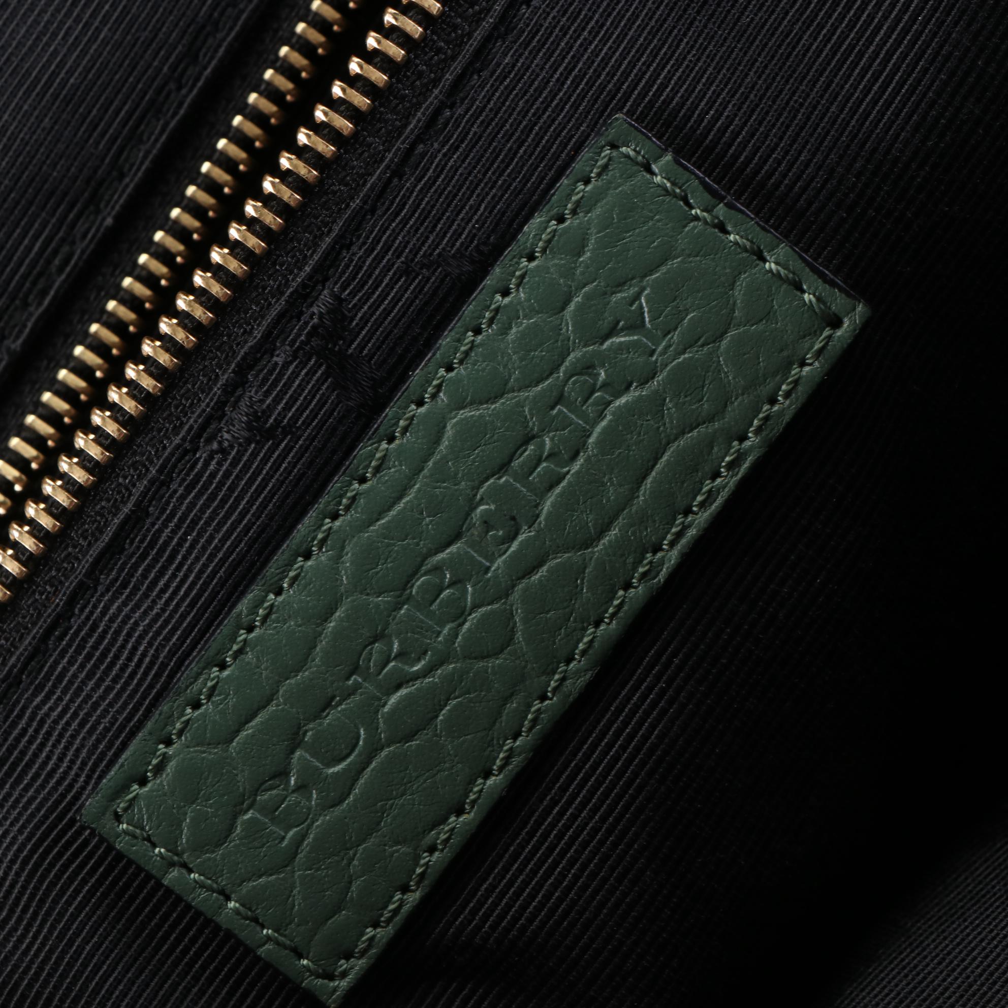 Burberry Embossed Leather Two-Way Bag