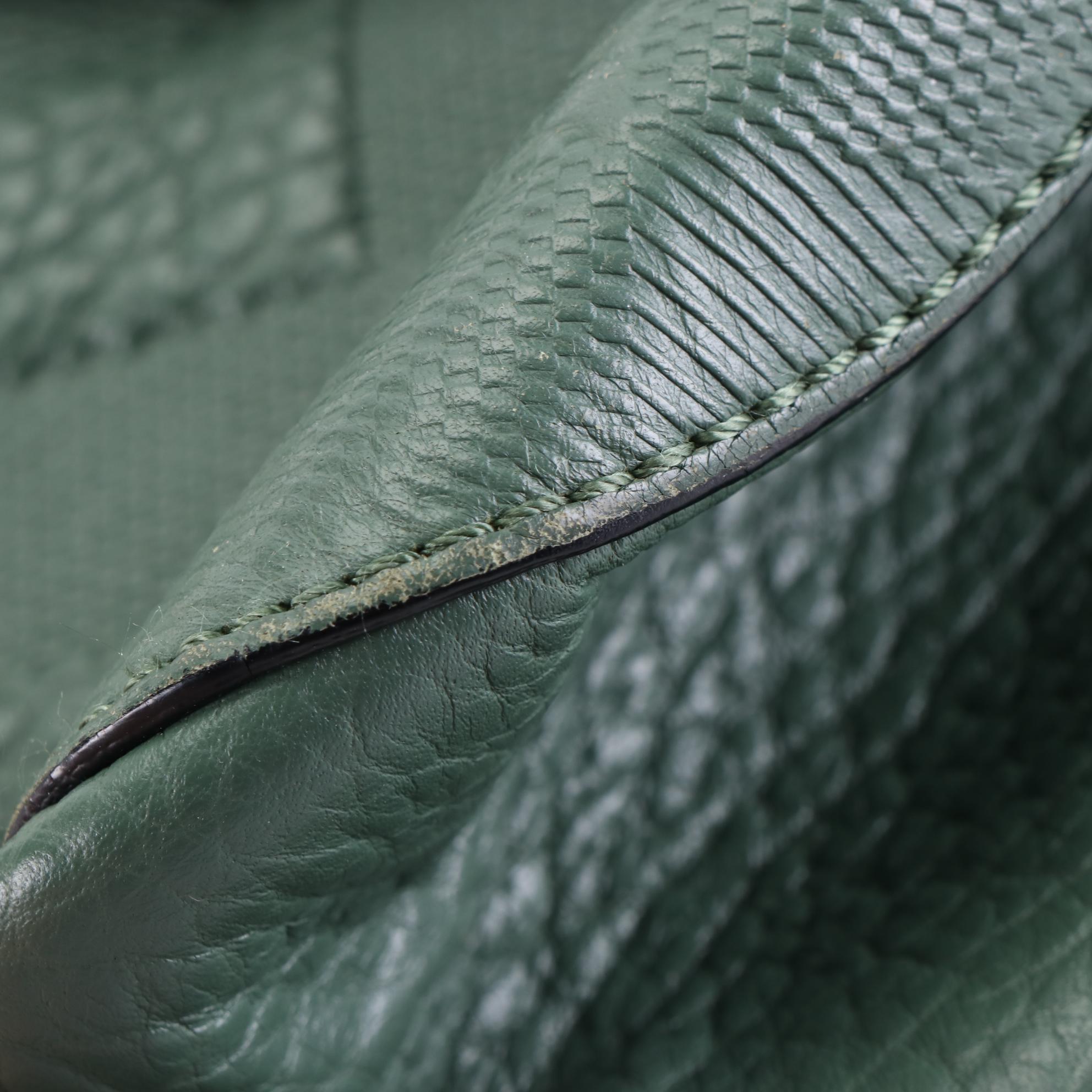 Burberry Embossed Leather Two-Way Bag