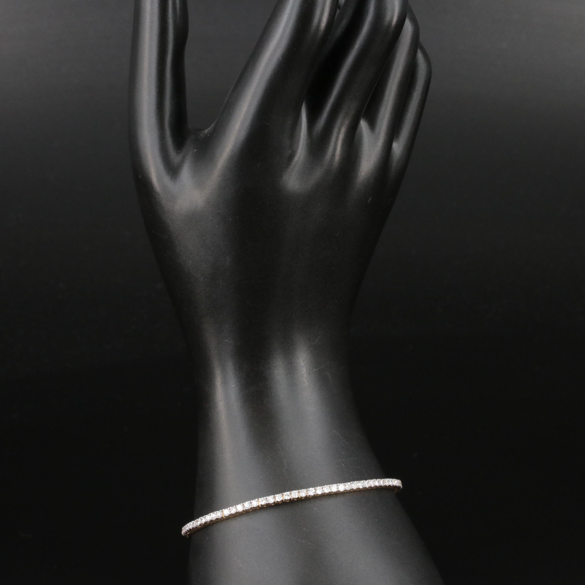 14K 3.00 CTW Lab Grown Diamond Bracelet with IGI Report