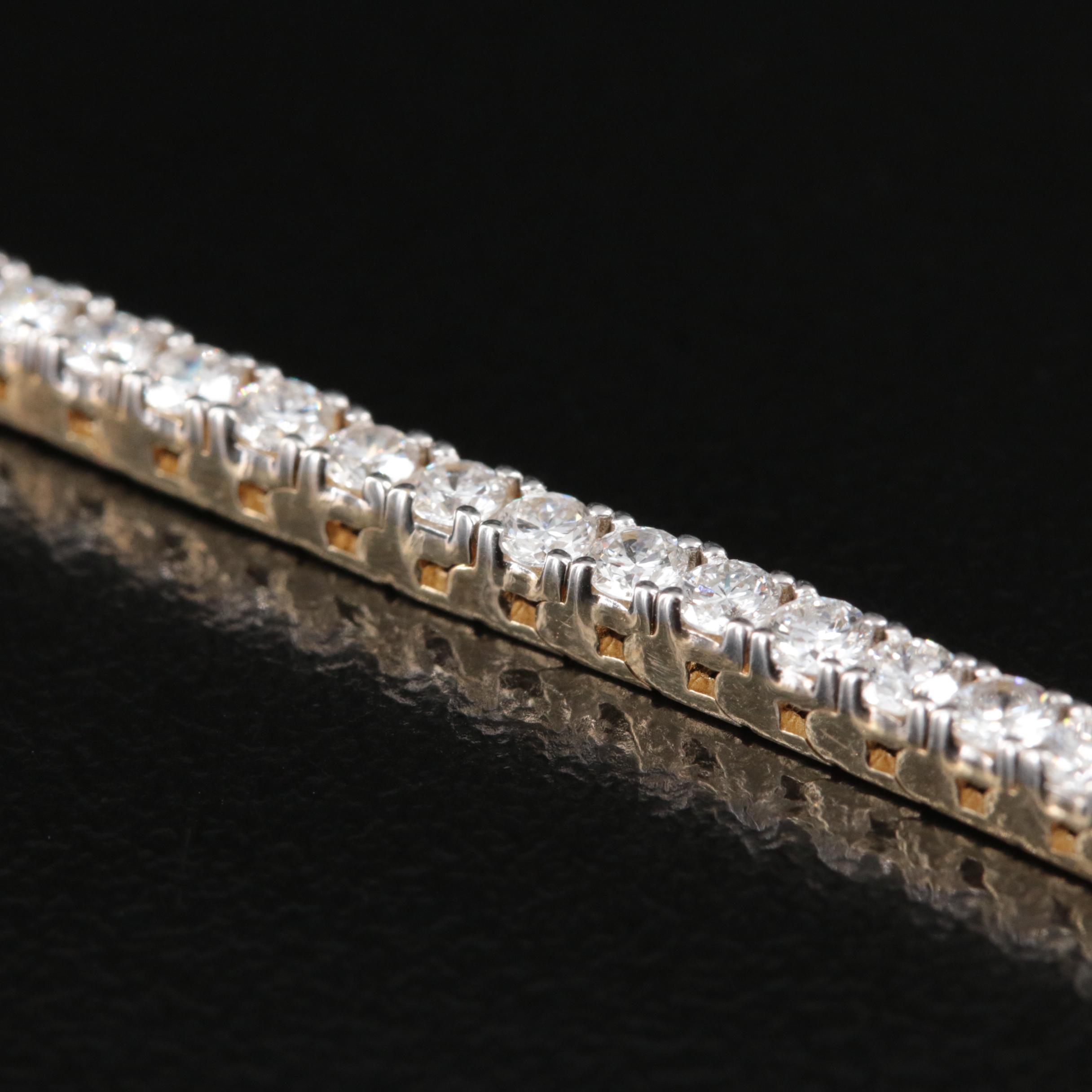 14K 3.00 CTW Lab Grown Diamond Bracelet with IGI Report