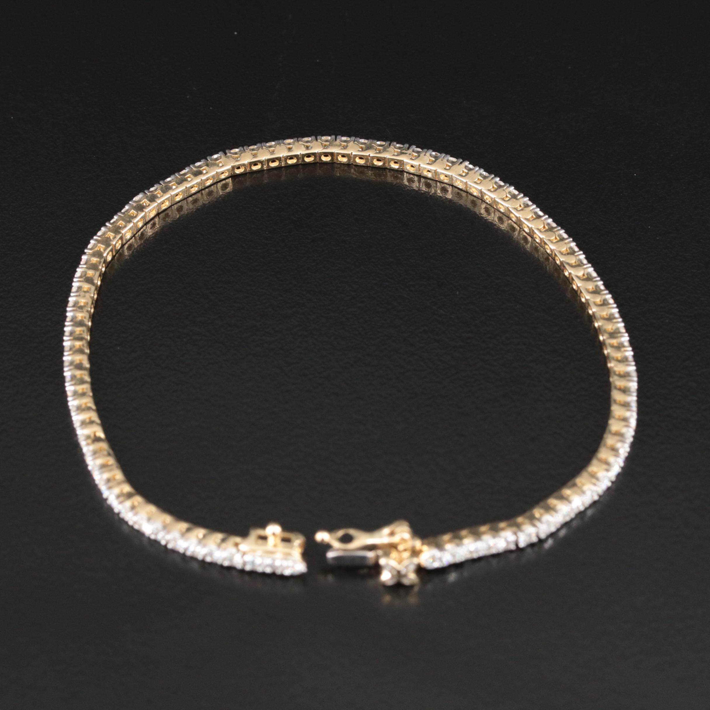 14K 3.00 CTW Lab Grown Diamond Bracelet with IGI Report