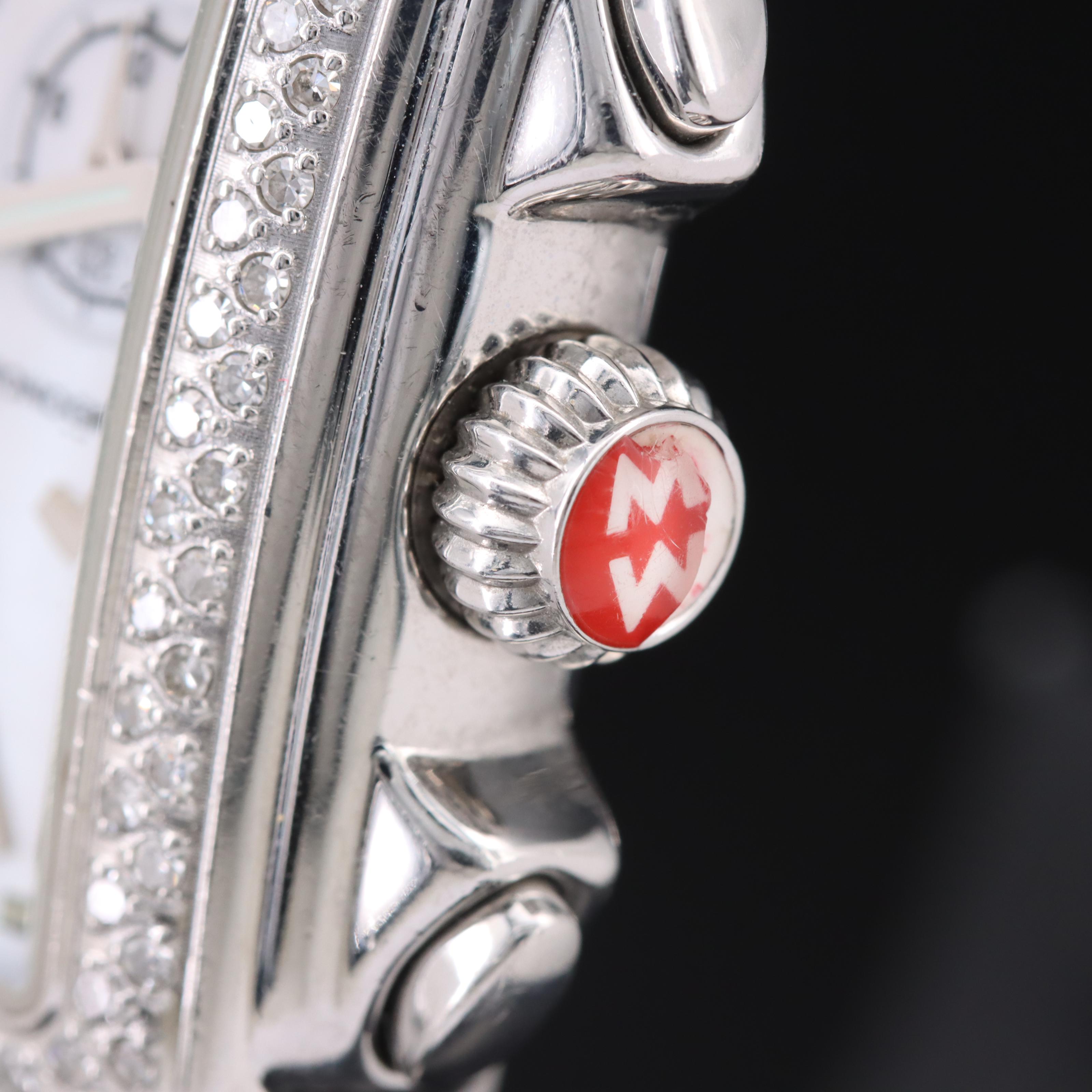 Michele Deco Diamond Chronograph Watch