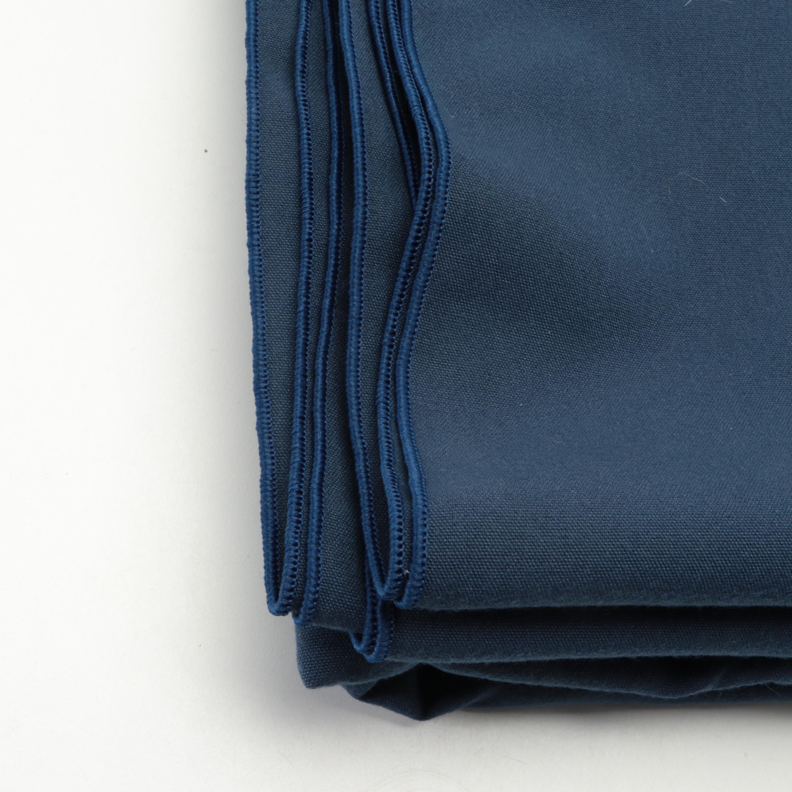 Painted Vinyl Flower Napkin Rings with Cloth Napkins and Tablecloth