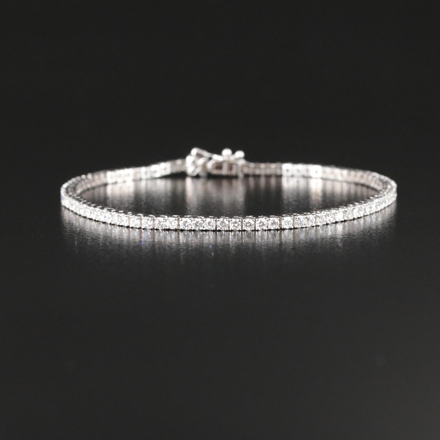 14K 2.98 CTW Lab Grown Diamond Bracelet with IGI Report