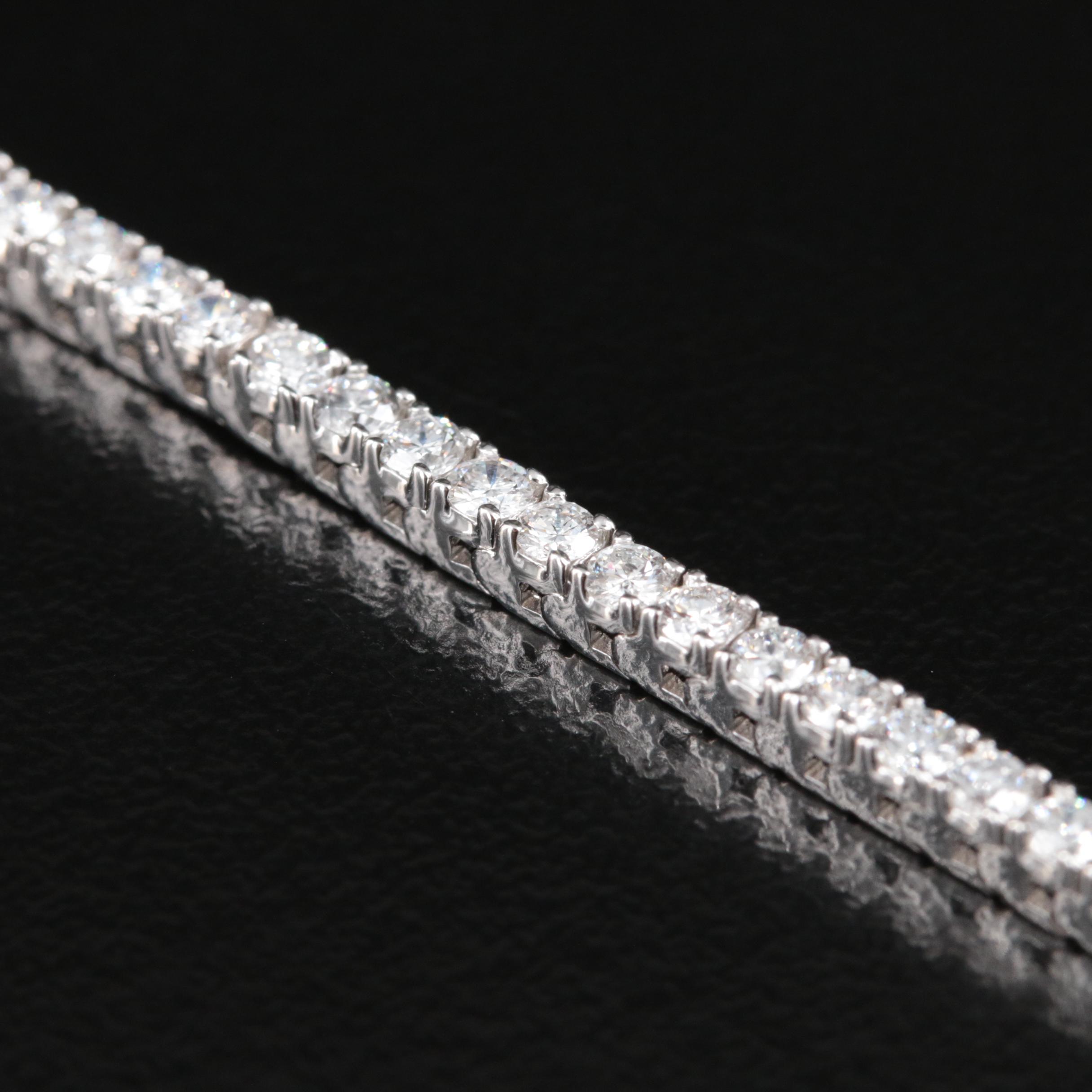 14K 2.98 CTW Lab Grown Diamond Bracelet with IGI Report