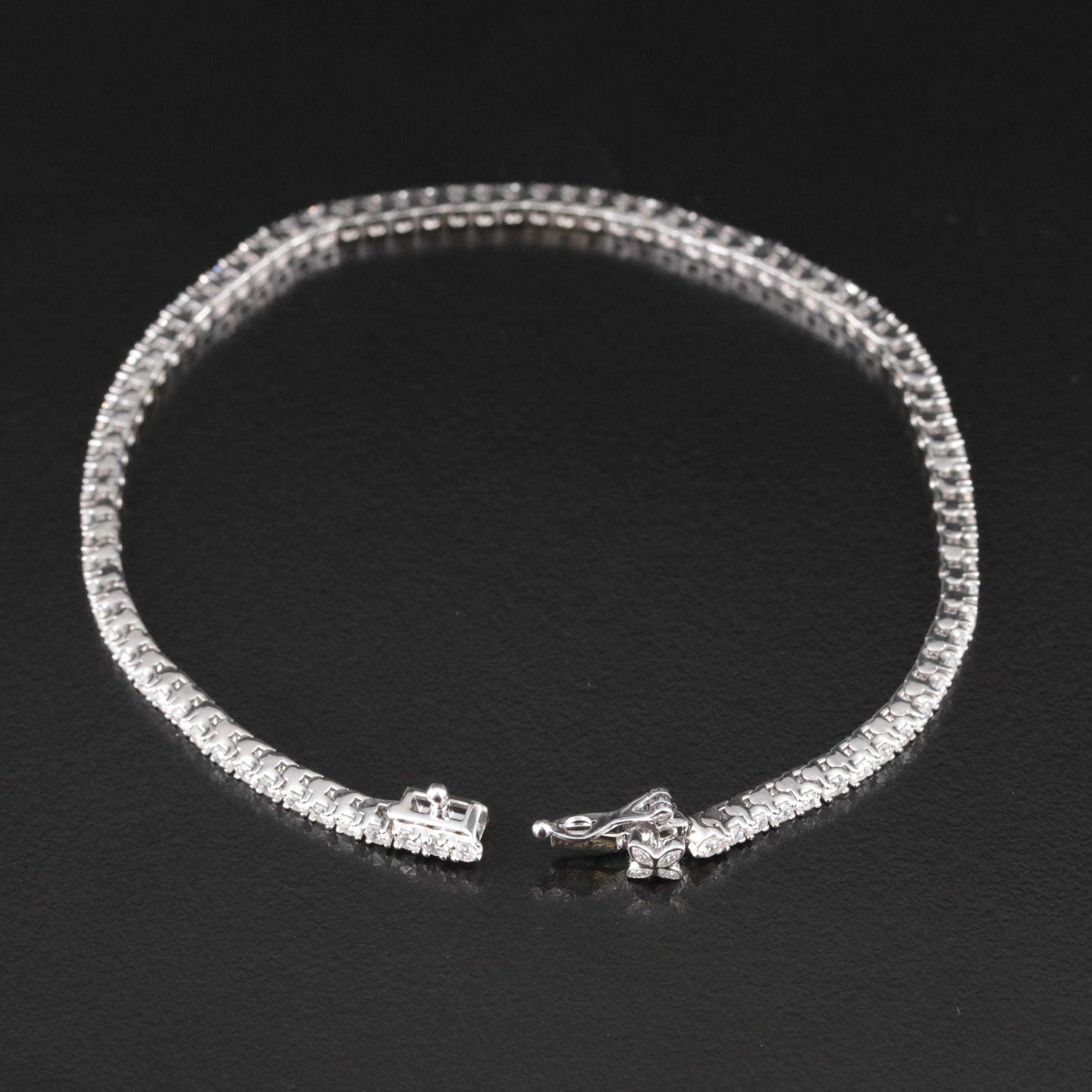 14K 2.98 CTW Lab Grown Diamond Bracelet with IGI Report