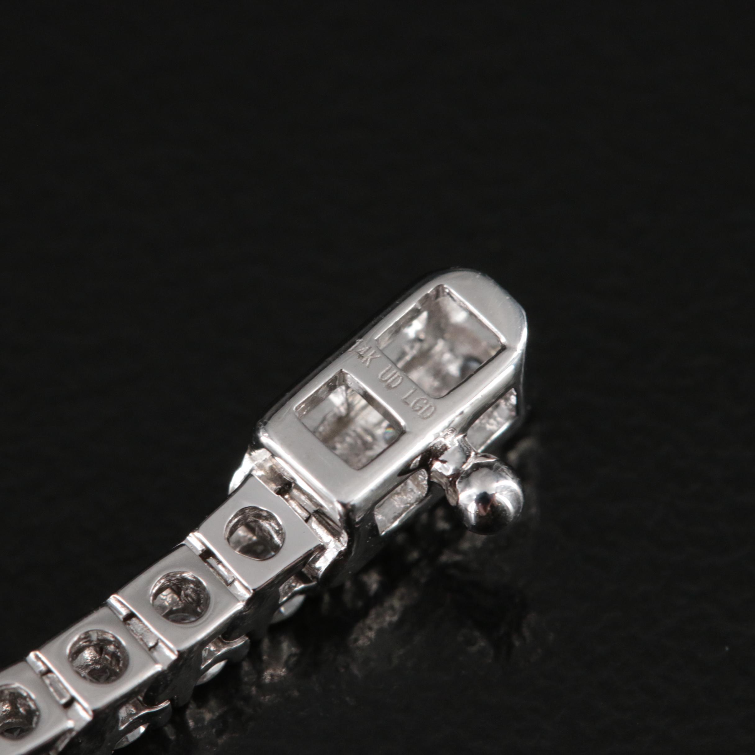 14K 2.98 CTW Lab Grown Diamond Bracelet with IGI Report