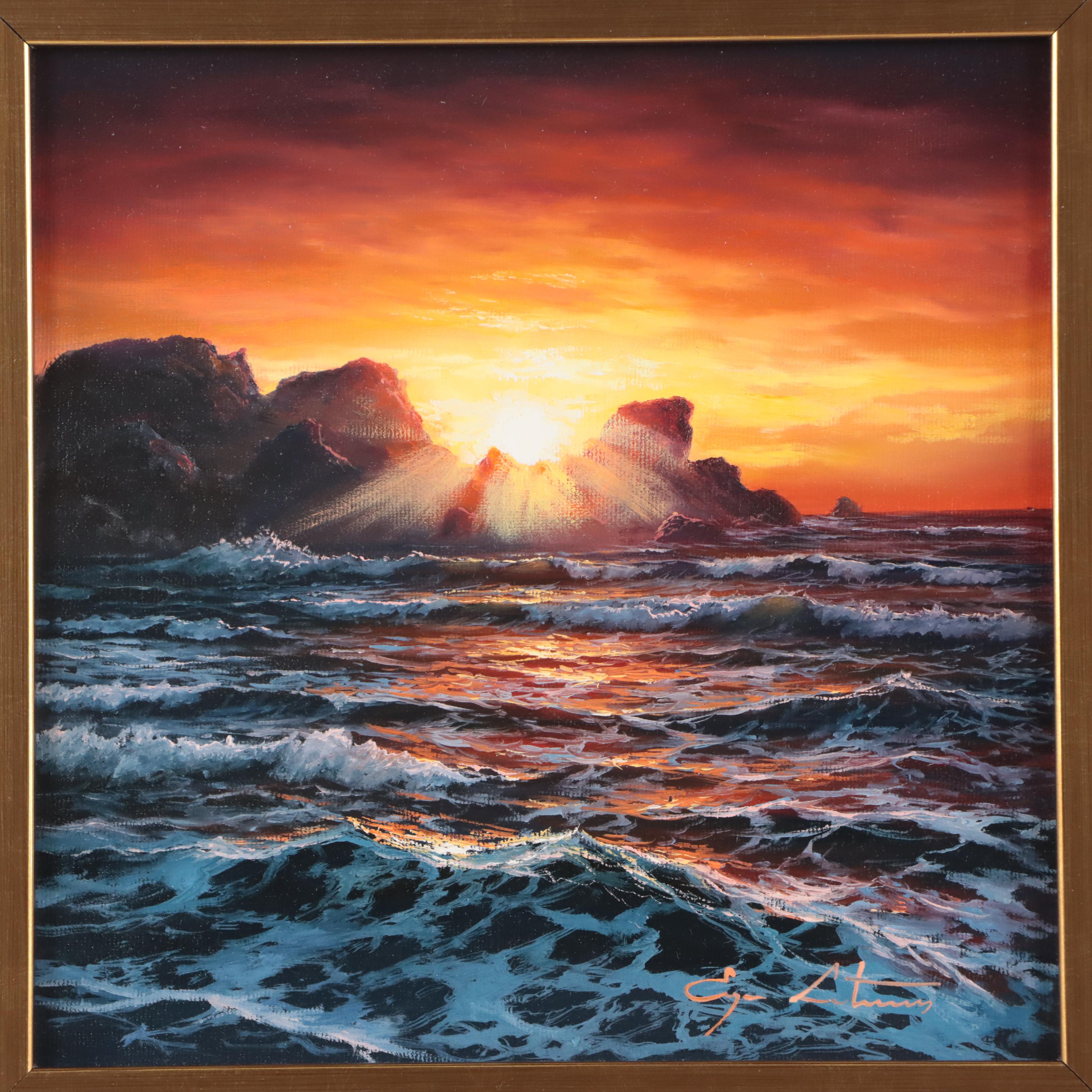 Jevgenijus Litvinas Oil Painting of Seascape