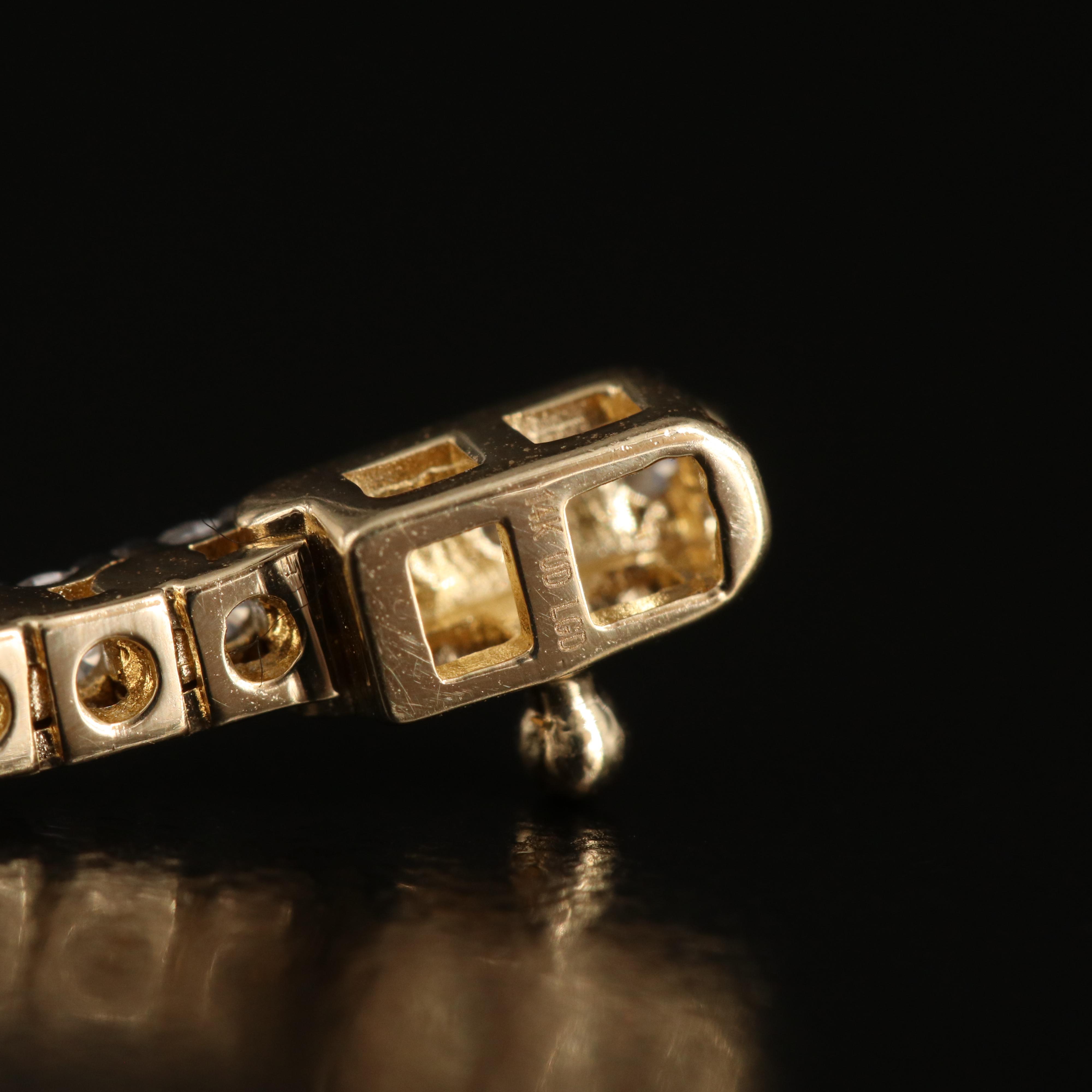 14K 3.00 CTW Lab Grown Diamond Line Bracelet with IGI Report