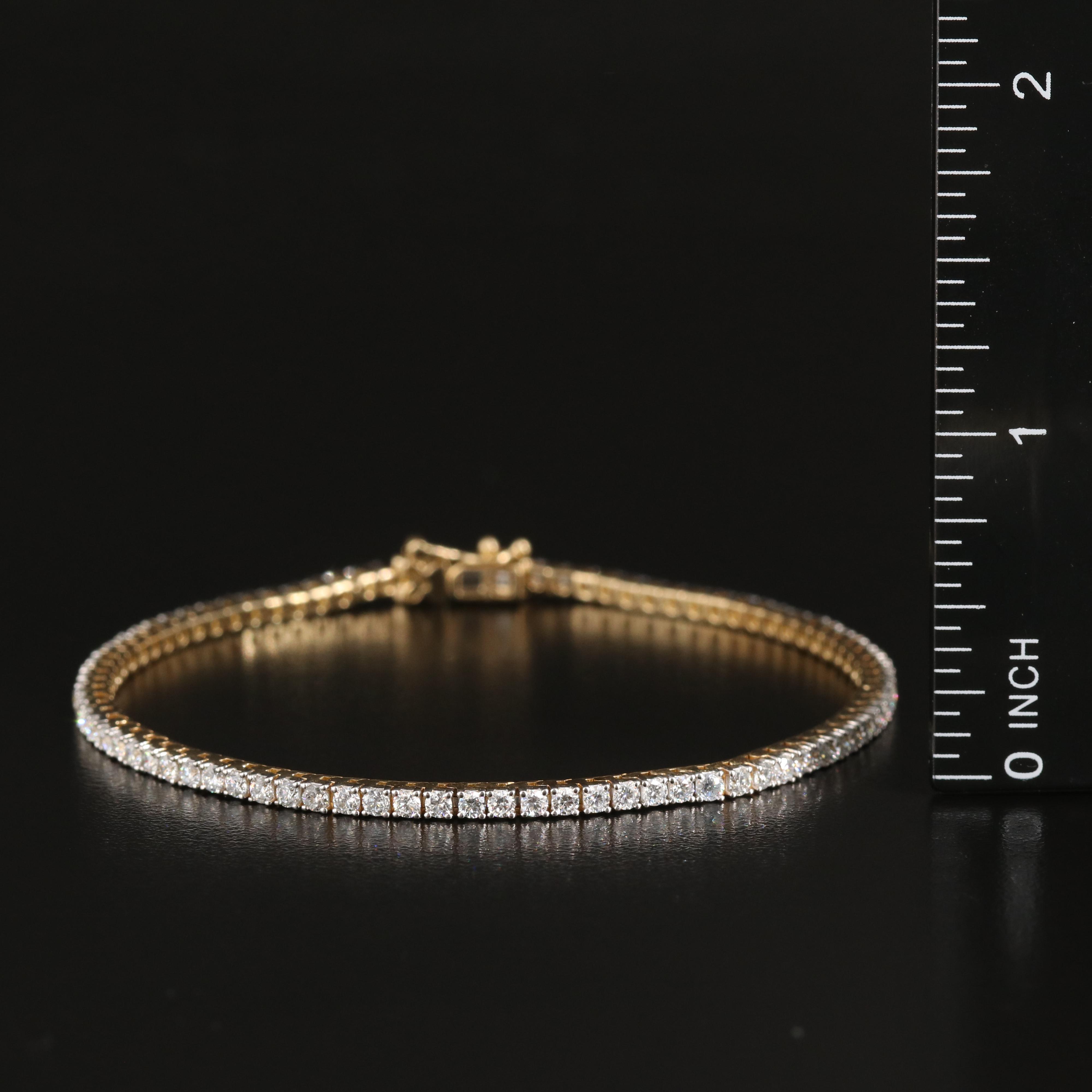 14K 3.00 CTW Lab Grown Diamond Line Bracelet