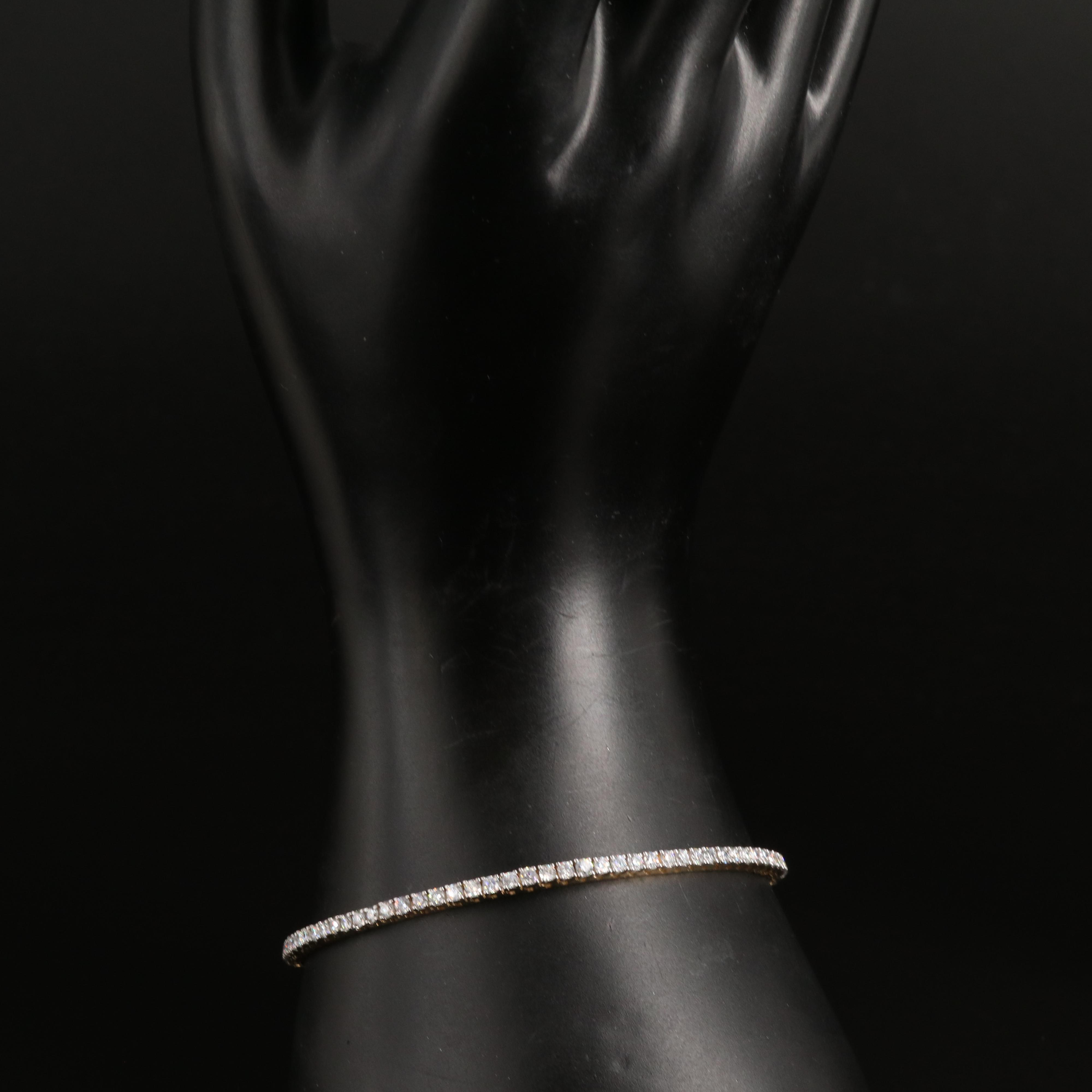 14K 3.00 CTW Lab Grown Diamond Line Bracelet