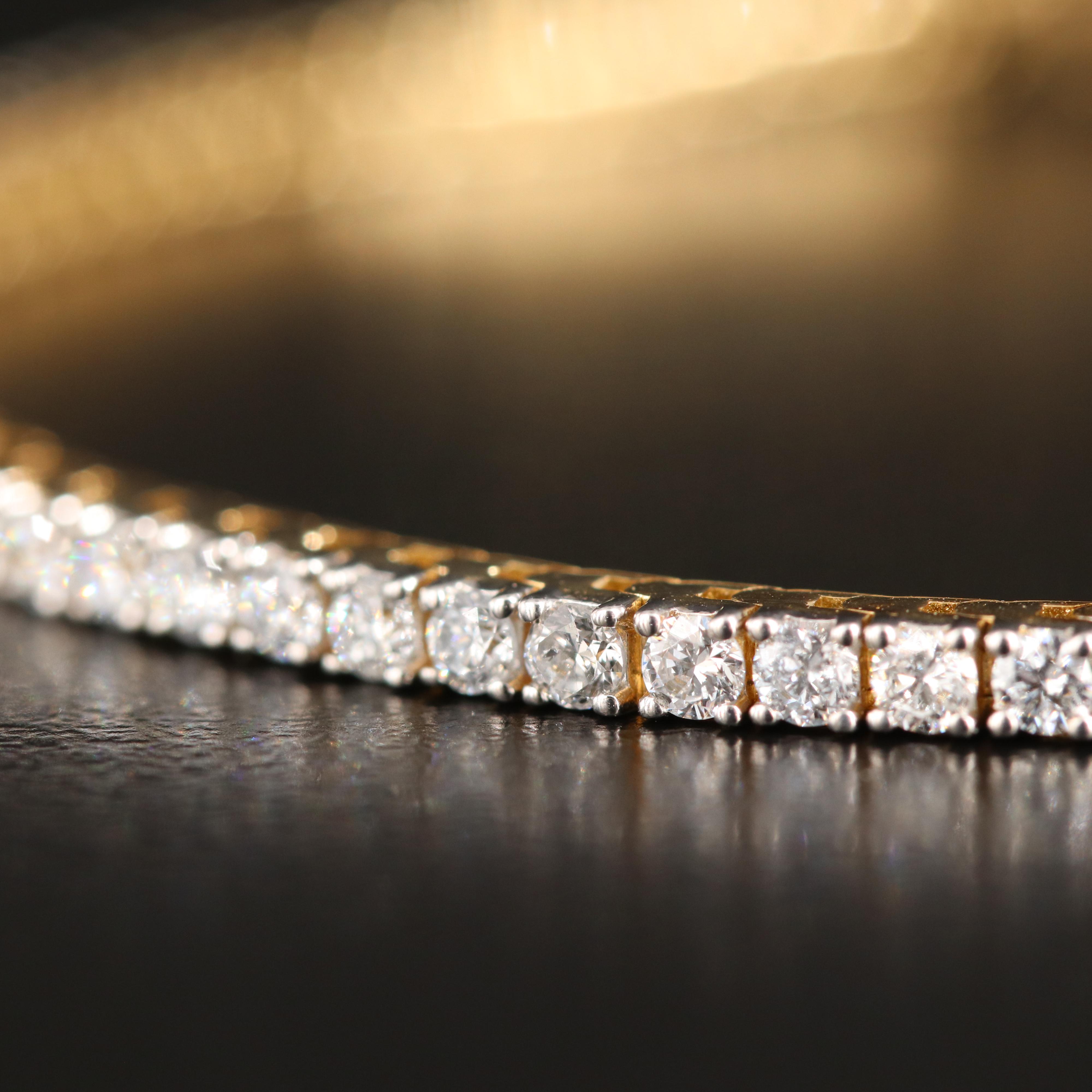 14K 3.00 CTW Lab Grown Diamond Line Bracelet