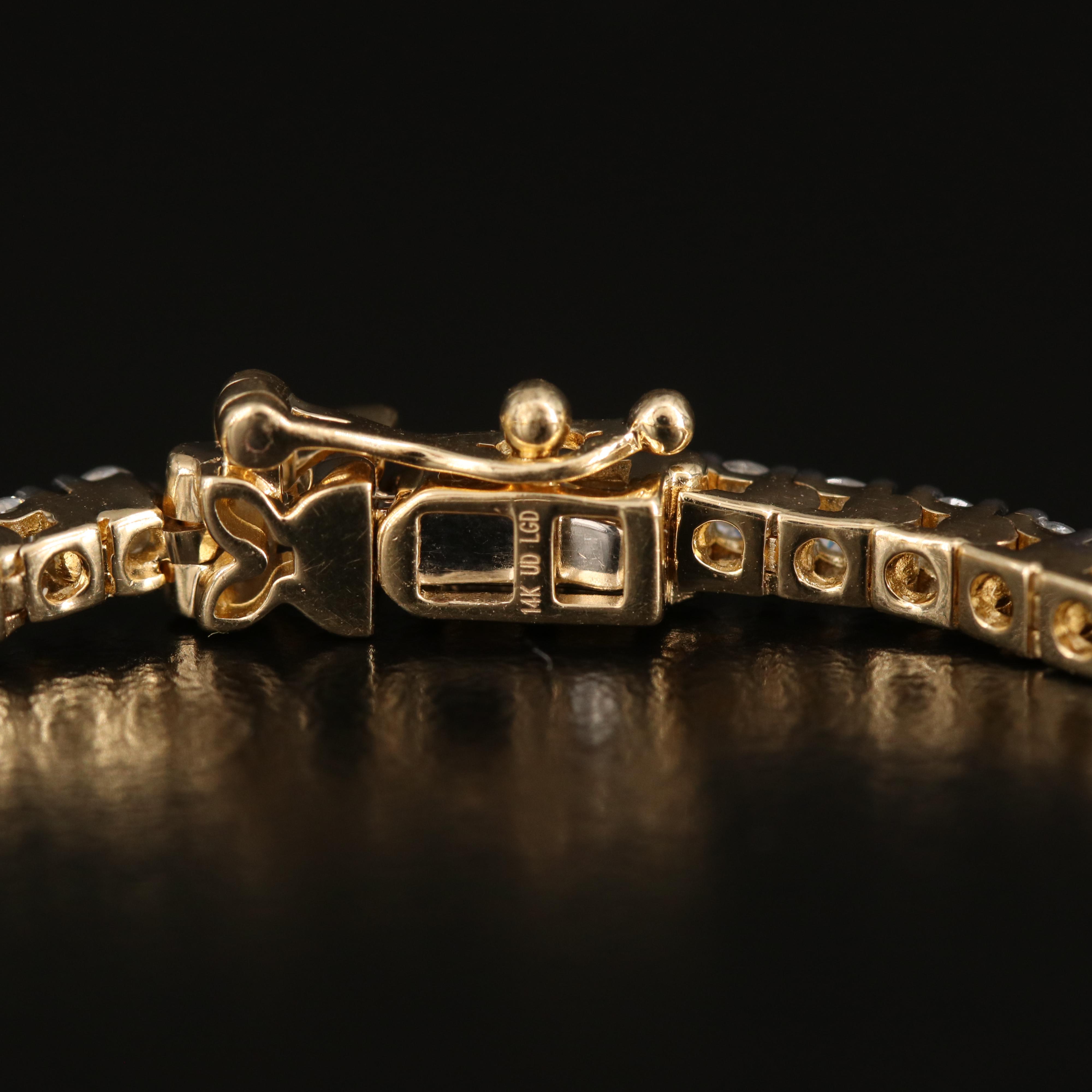 14K 3.00 CTW Lab Grown Diamond Line Bracelet