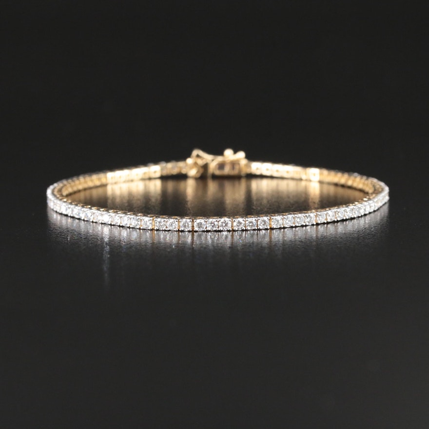 14K 3.00 CTW Lab Grown Diamond Bracelet with IGI Report