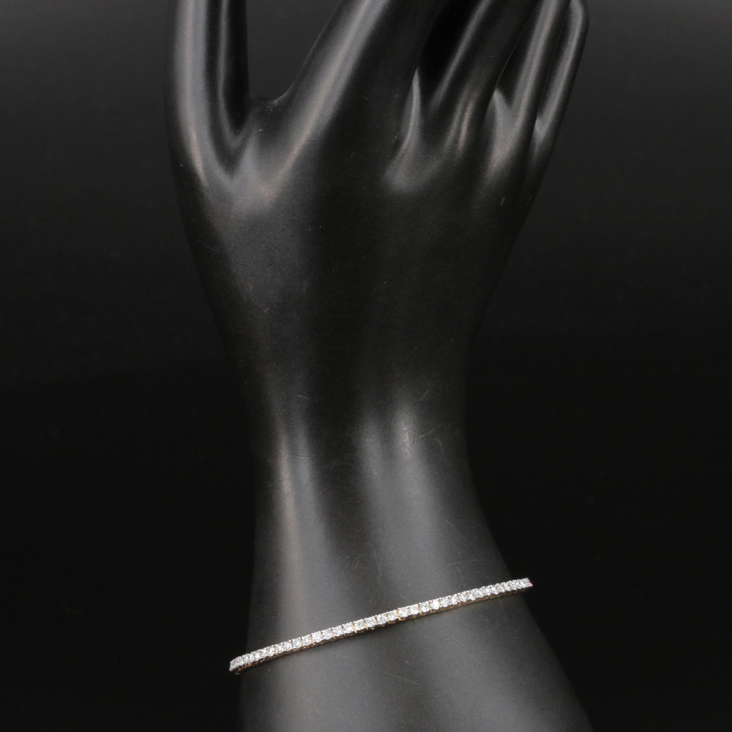 14K 3.00 CTW Lab Grown Diamond Bracelet with IGI Report