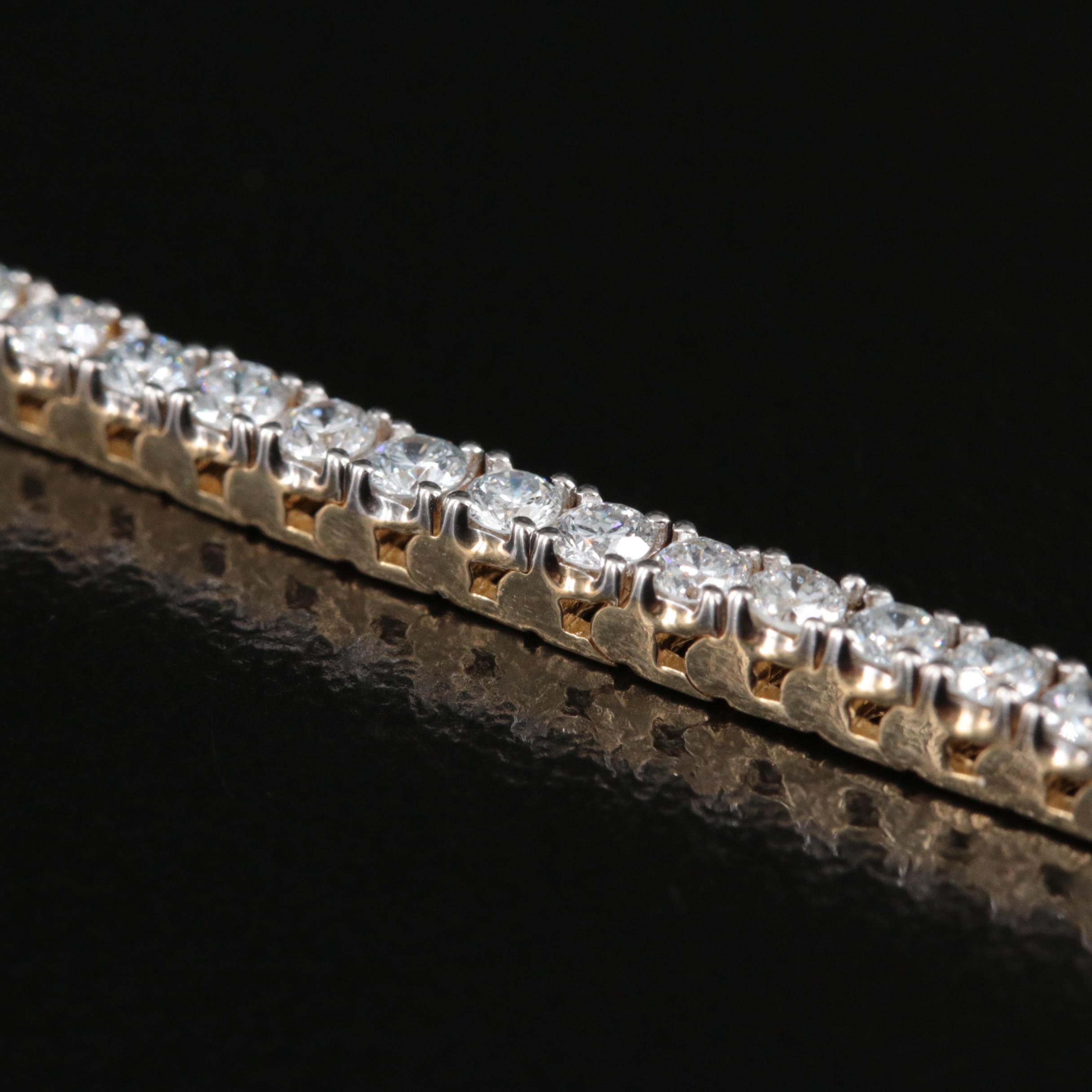 14K 3.00 CTW Lab Grown Diamond Bracelet with IGI Report