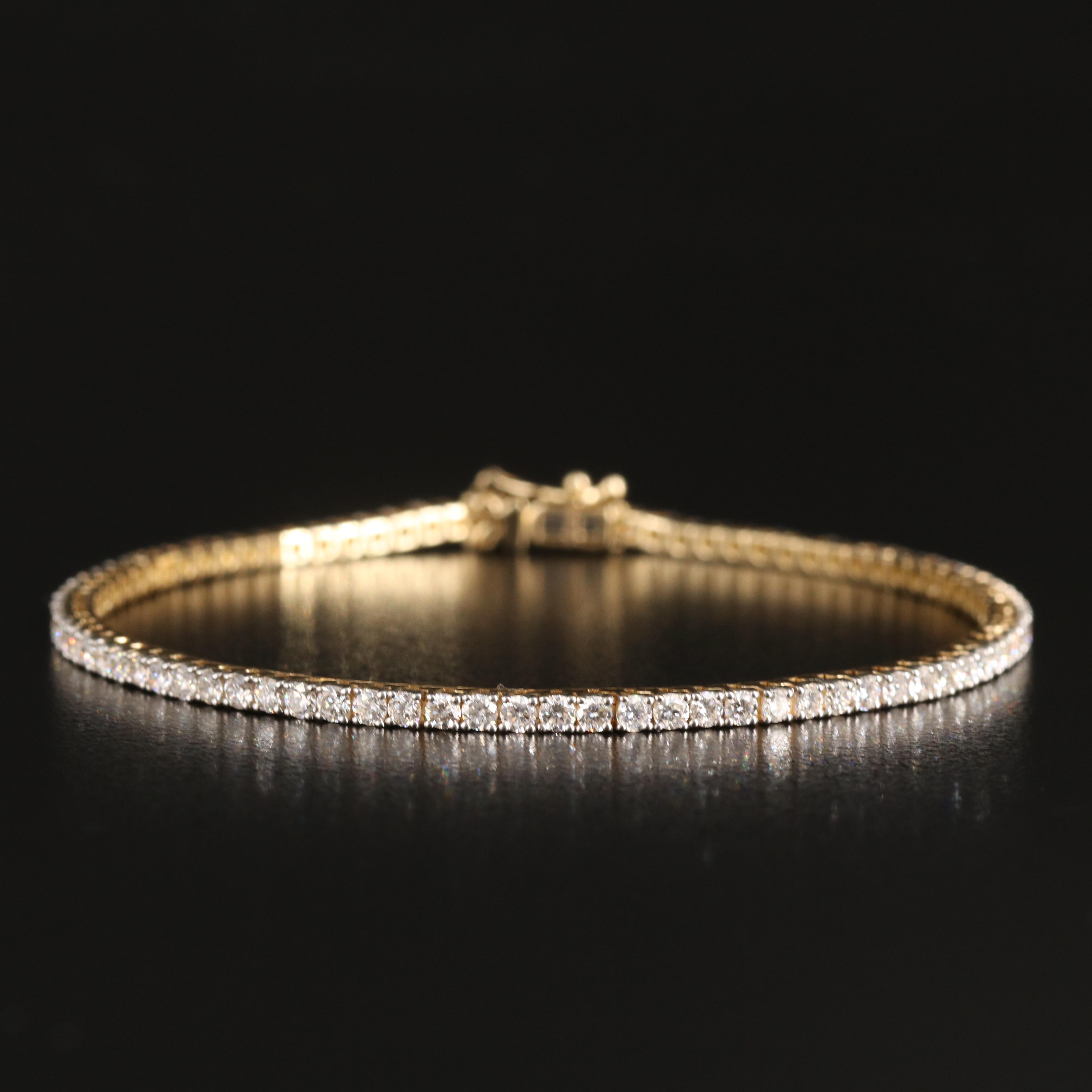 14K 3.00 CTW Lab Grown Diamond Line Bracelet