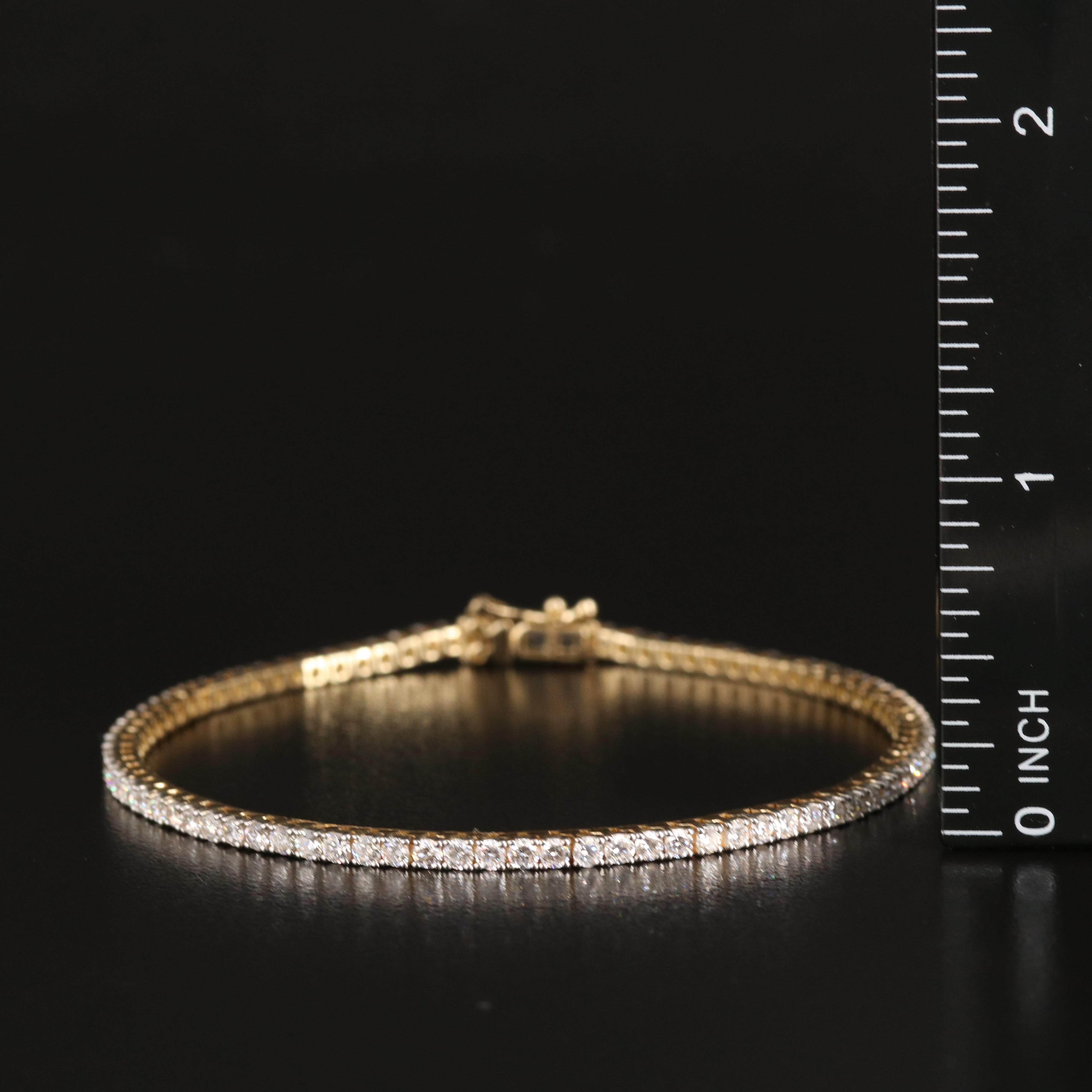 14K 3.00 CTW Lab Grown Diamond Line Bracelet