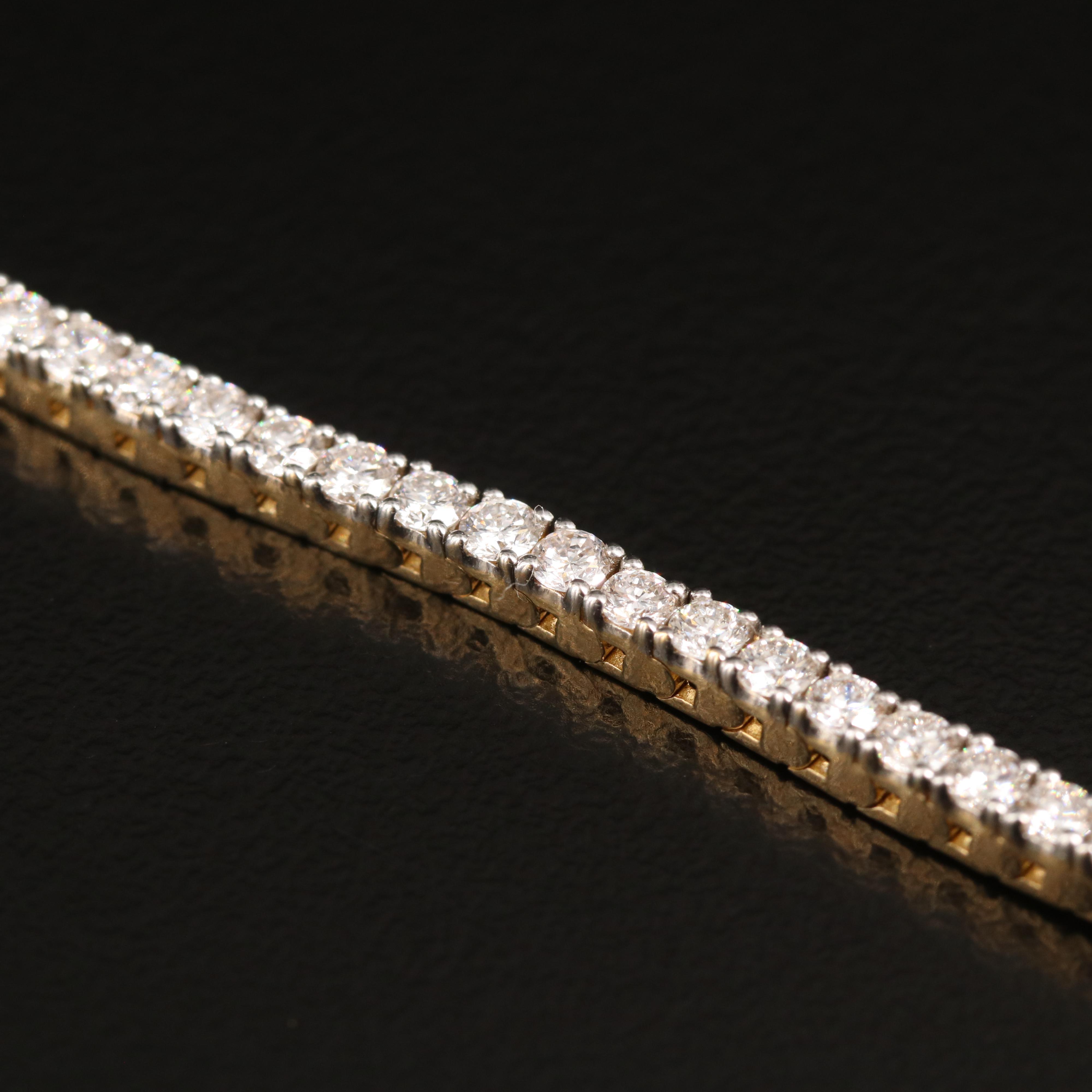 14K 3.00 CTW Lab Grown Diamond Line Bracelet