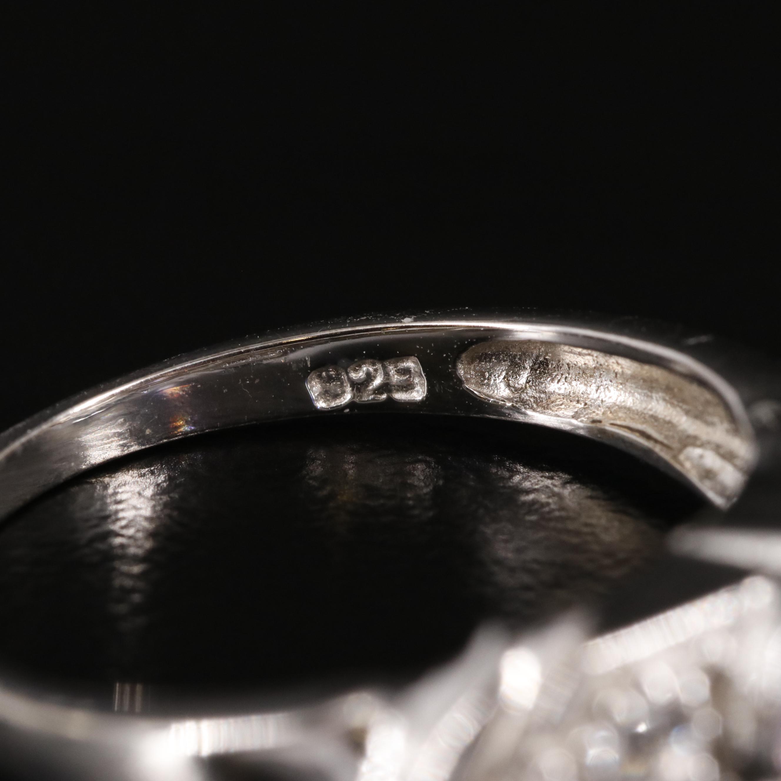 Sterling Amethyst and White Topaz Ring