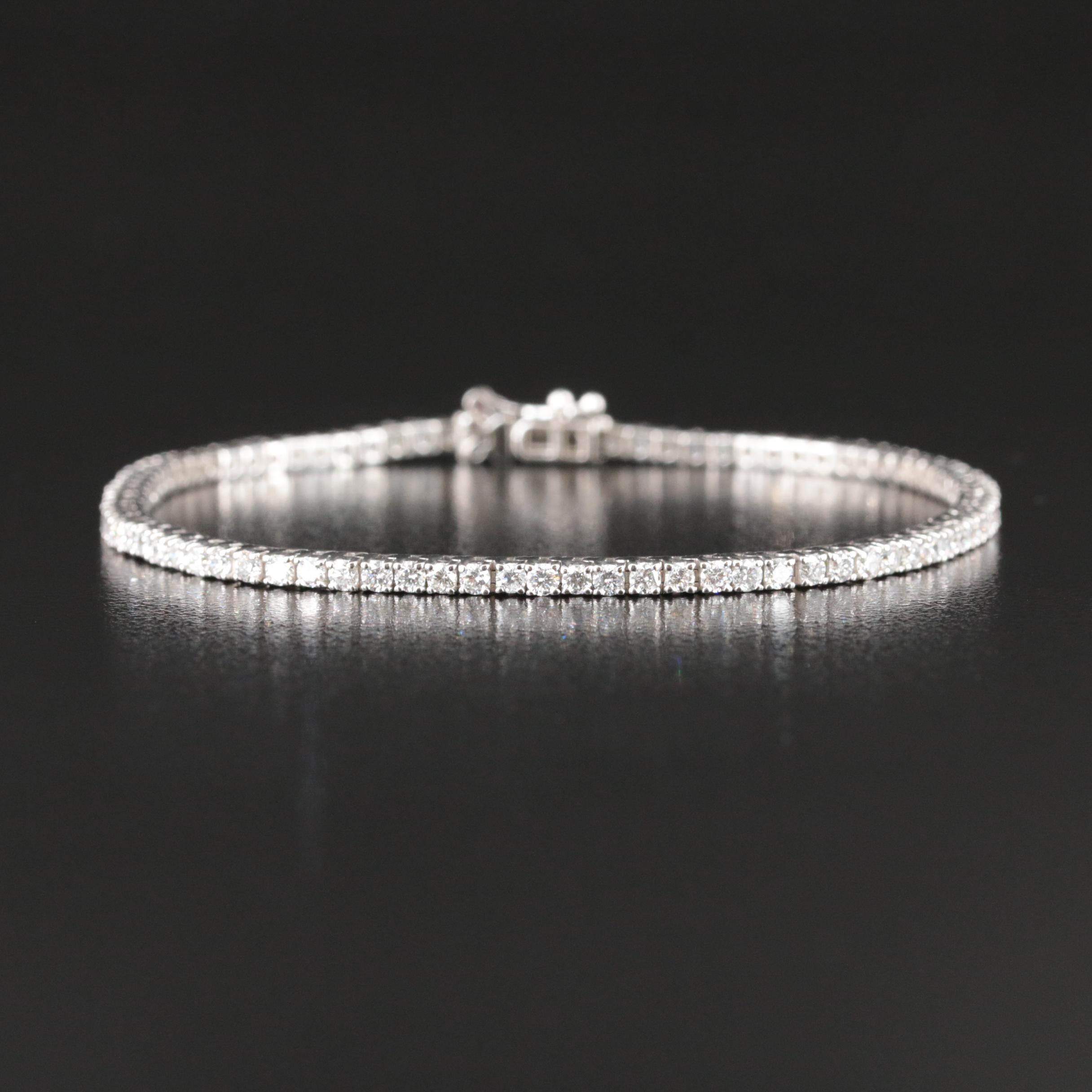 14K 3.00 CTW Lab Grown Diamond Bracelet with IGI Report
