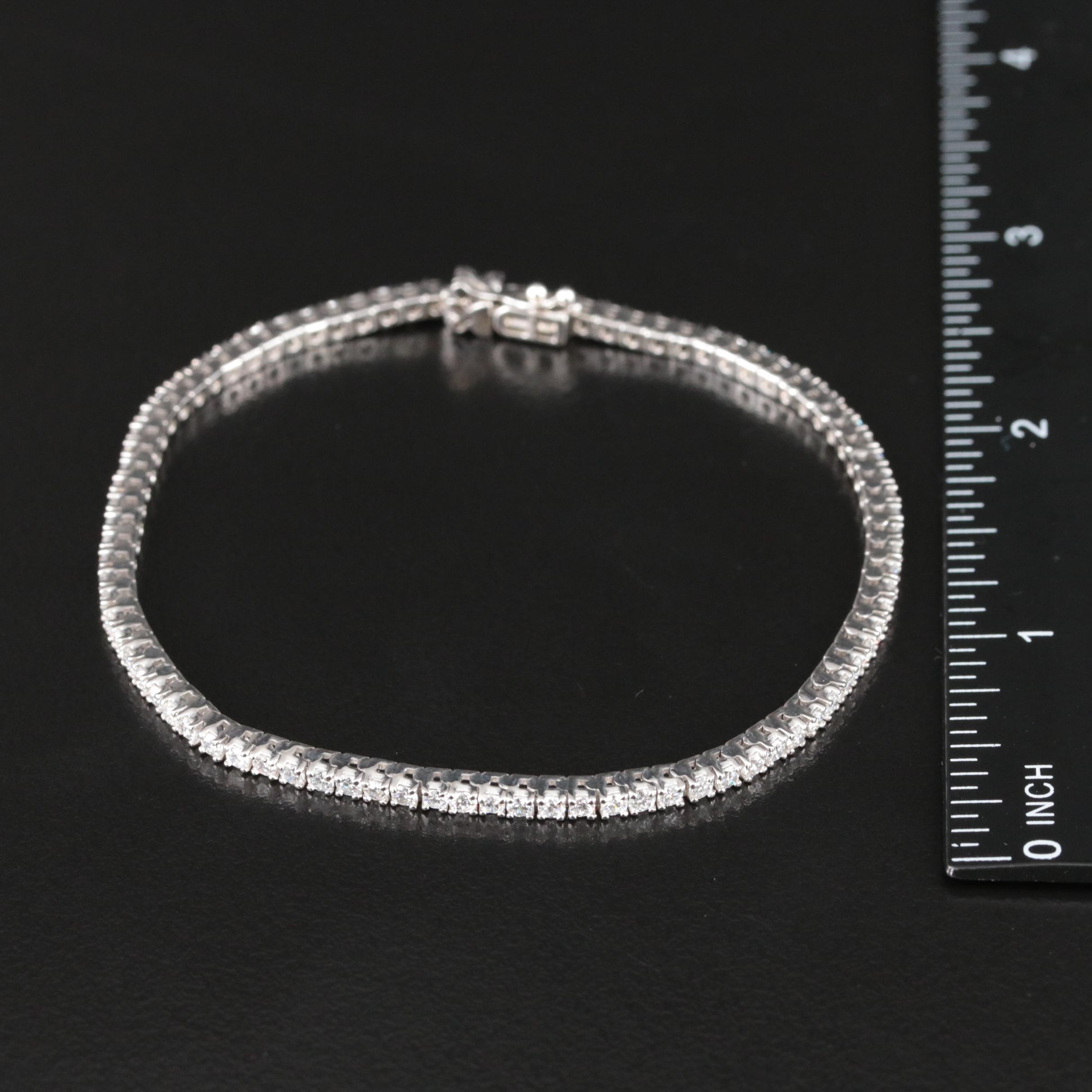 14K 3.00 CTW Lab Grown Diamond Bracelet with IGI Report
