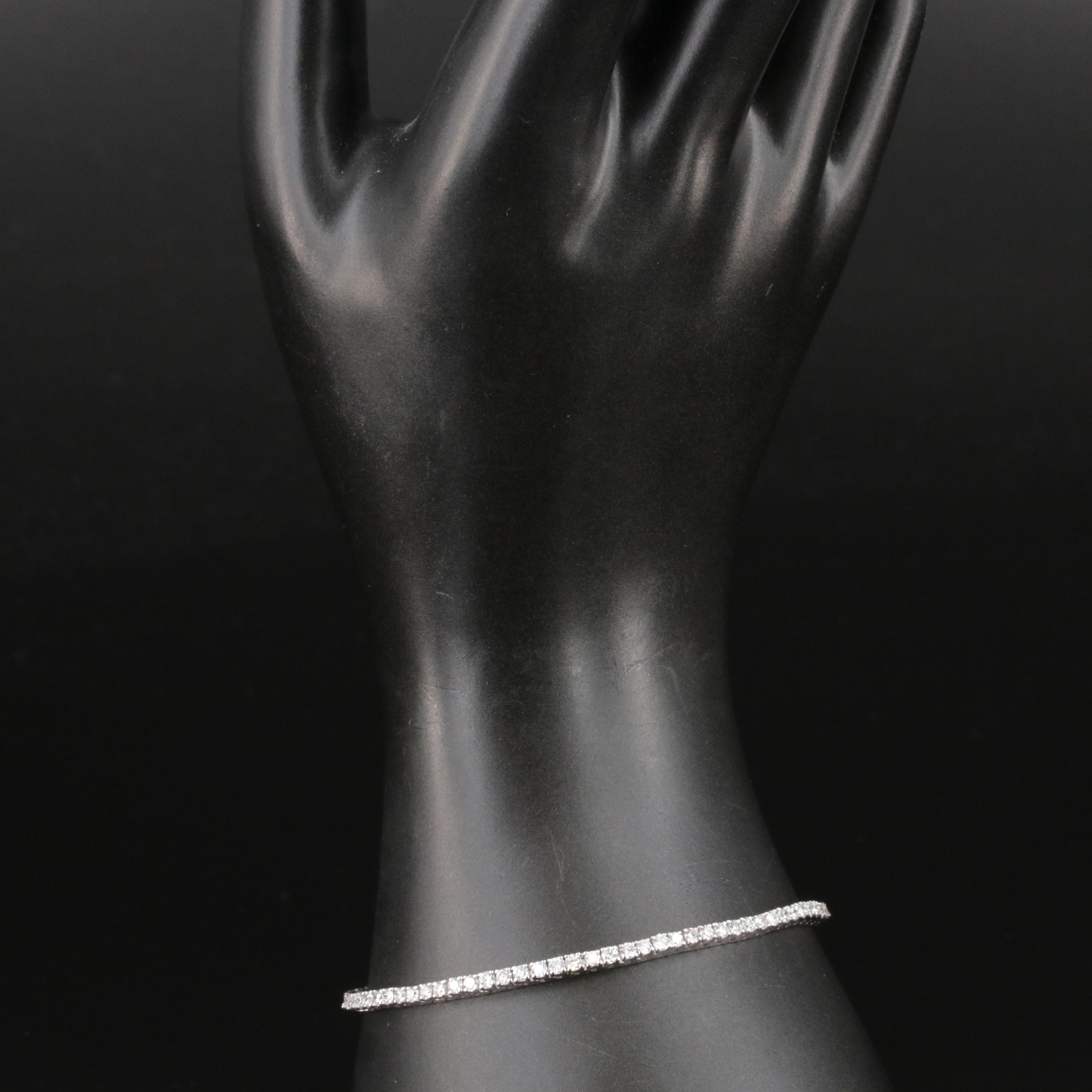 14K 3.00 CTW Lab Grown Diamond Bracelet with IGI Report