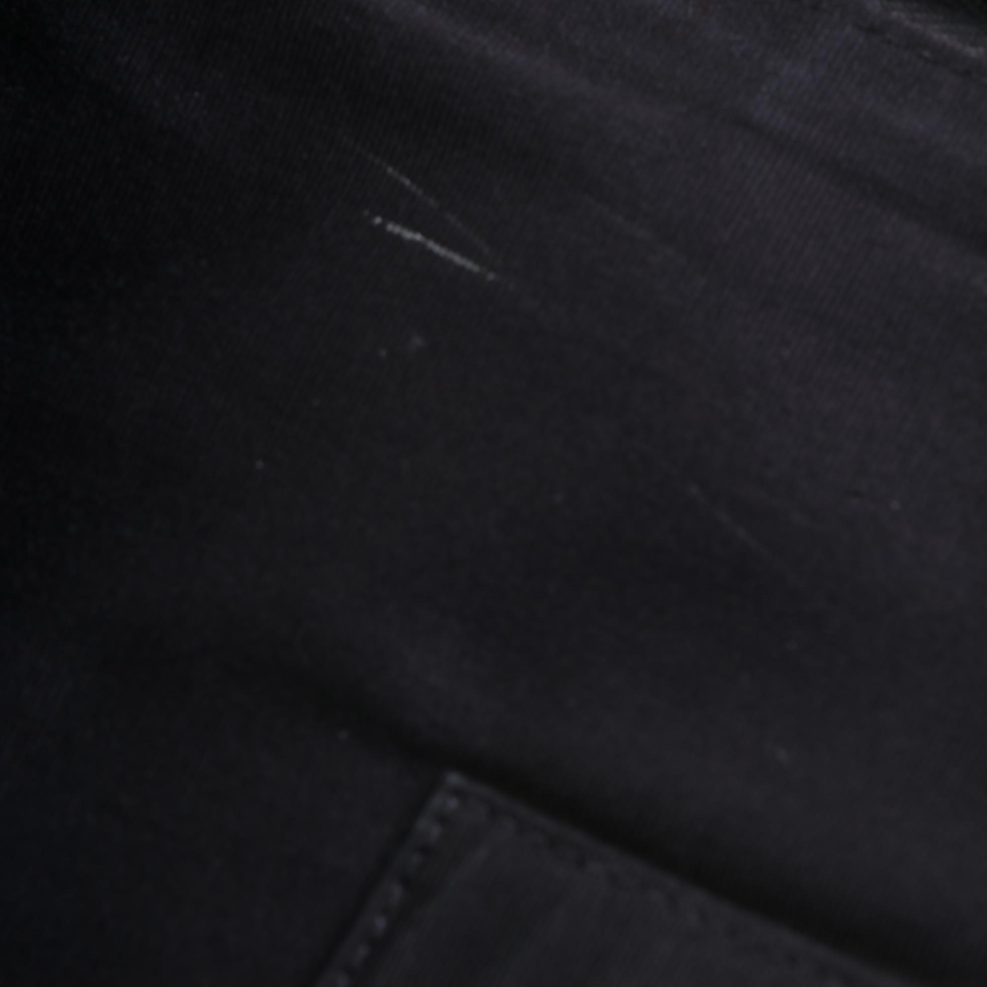 Saint Laurent Corner Zip Document Pouch in Embossed Leather