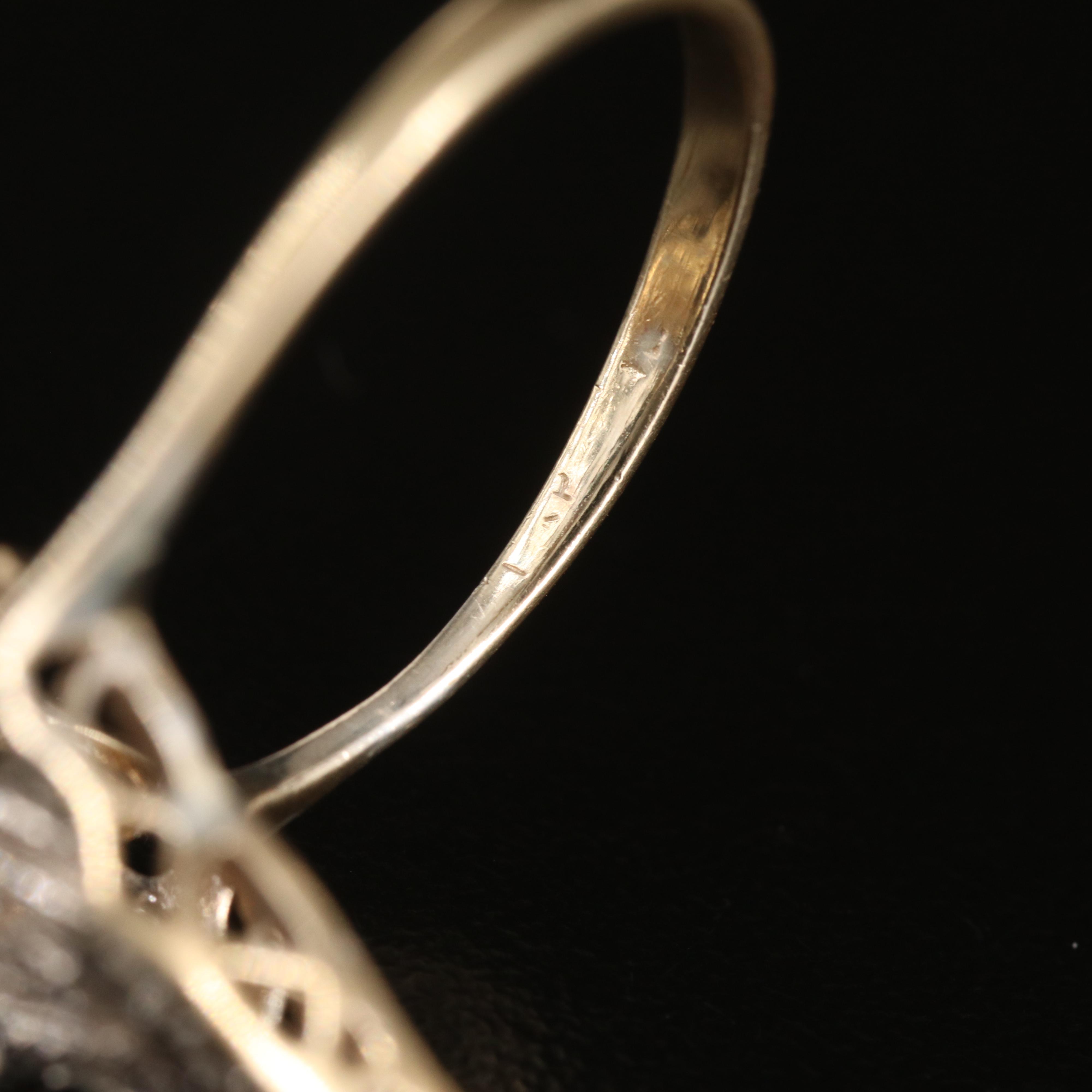 14K Sapphire and Diamond Ring