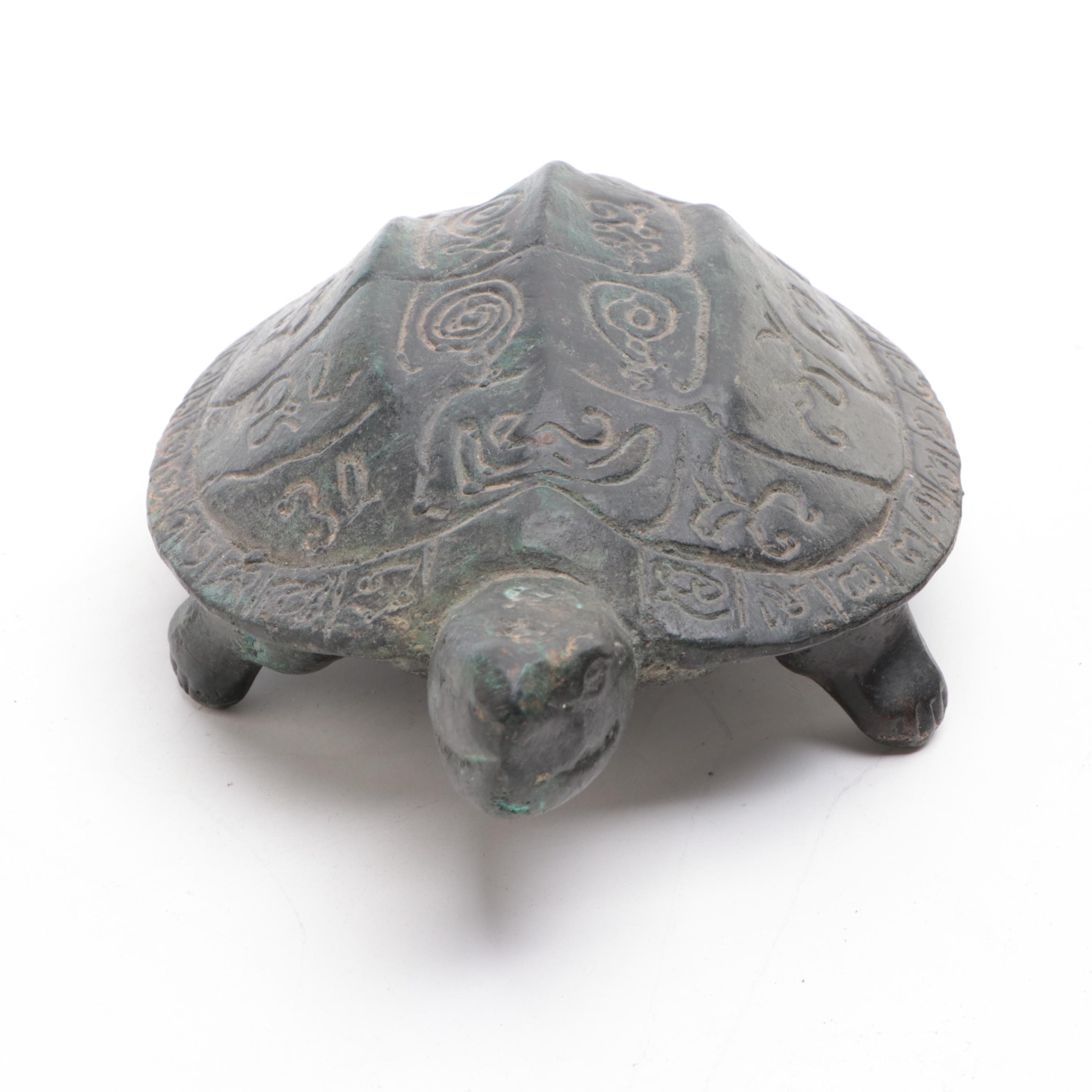 Turtle Figurine Collection Including Travel Souvenirs