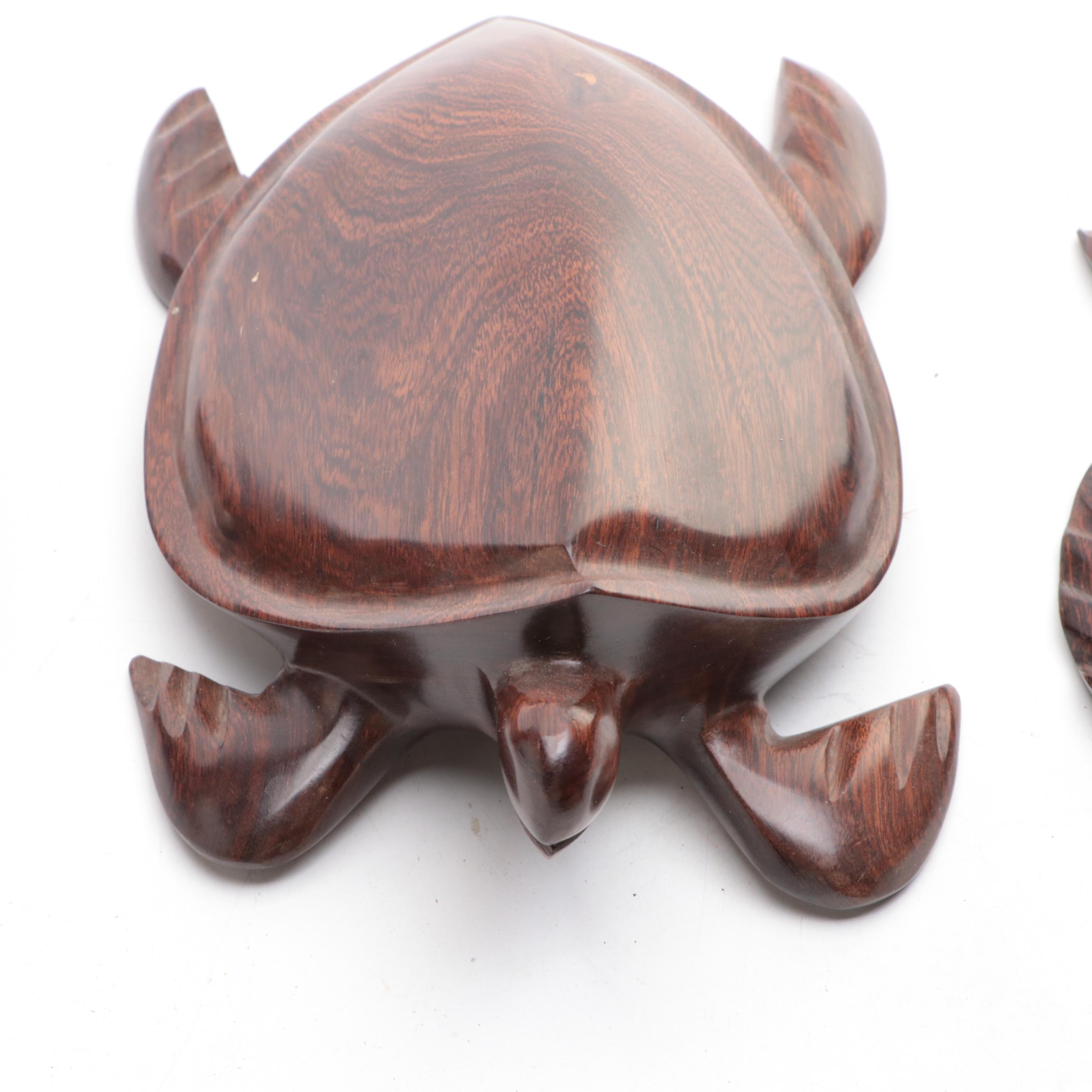 Turtle Figurine Collection Including Travel Souvenirs