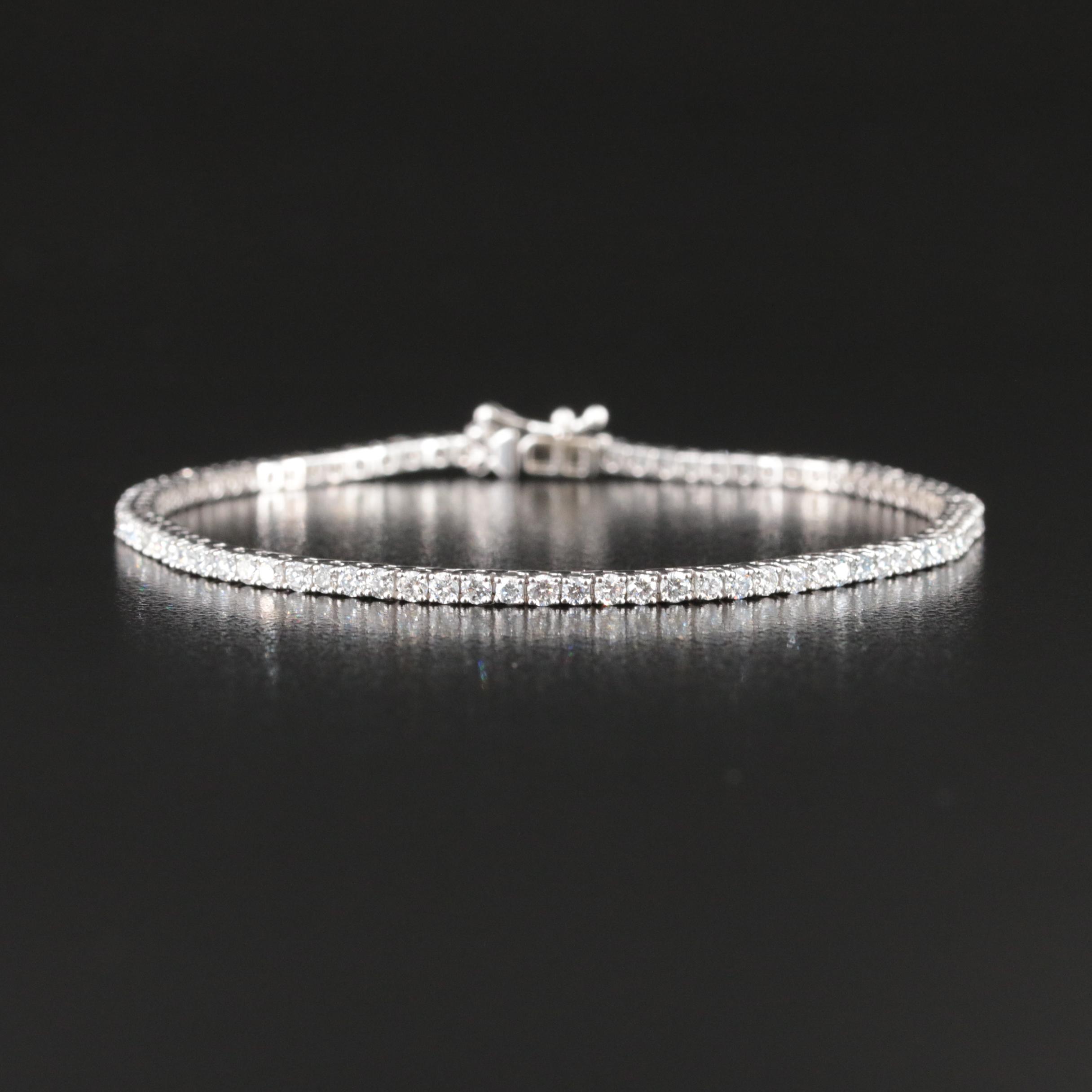14K 3.00 CTW Lab Grown Diamond Bracelet with IGI Report