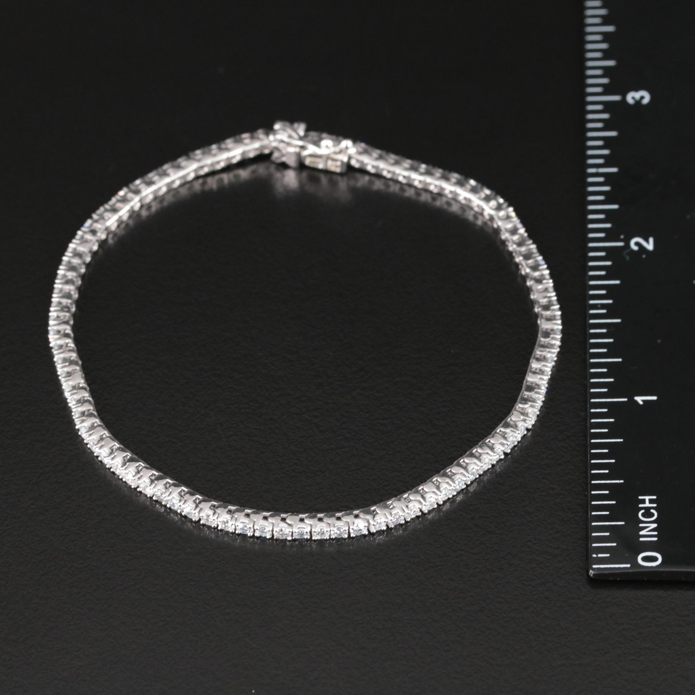 14K 3.00 CTW Lab Grown Diamond Bracelet with IGI Report