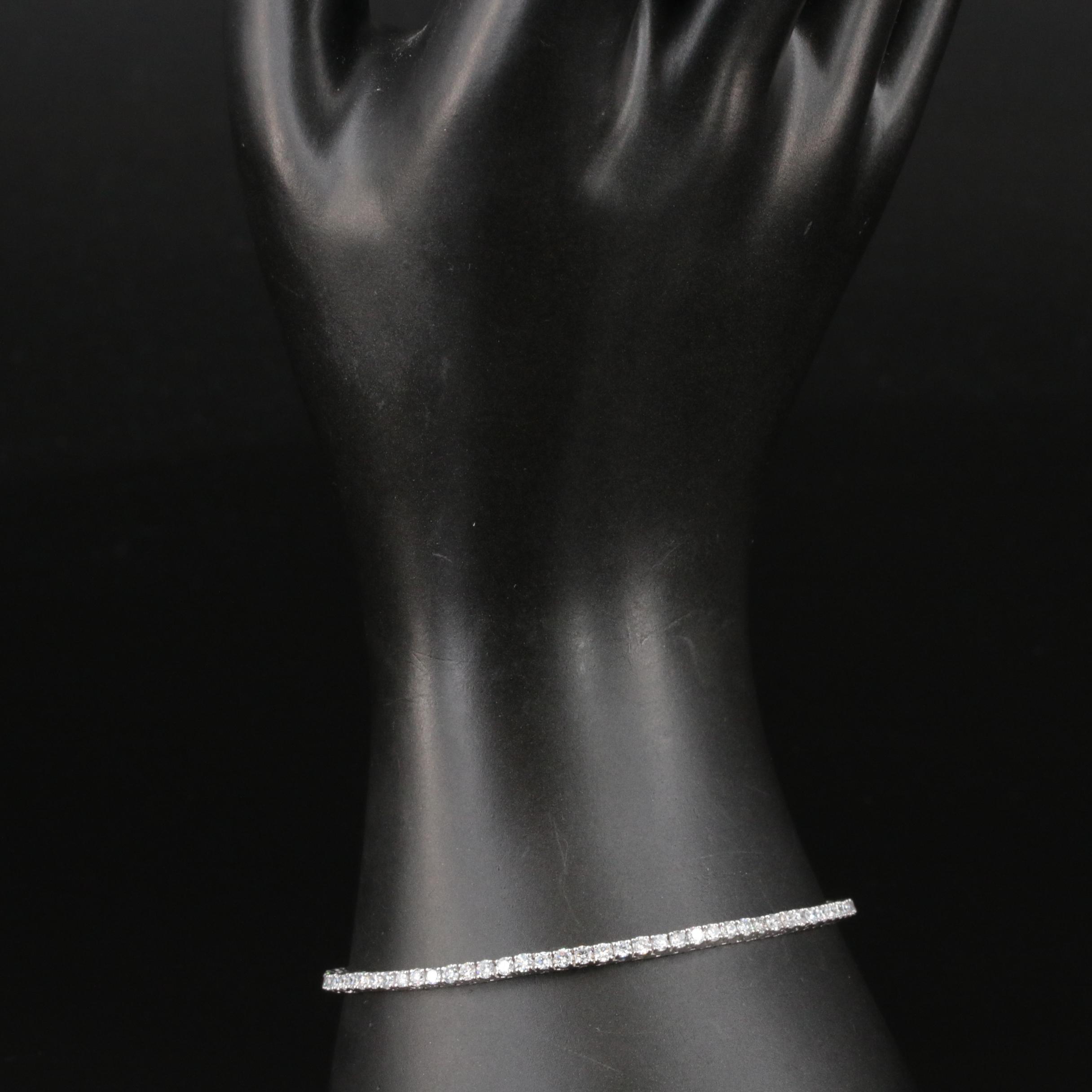 14K 3.00 CTW Lab Grown Diamond Bracelet with IGI Report