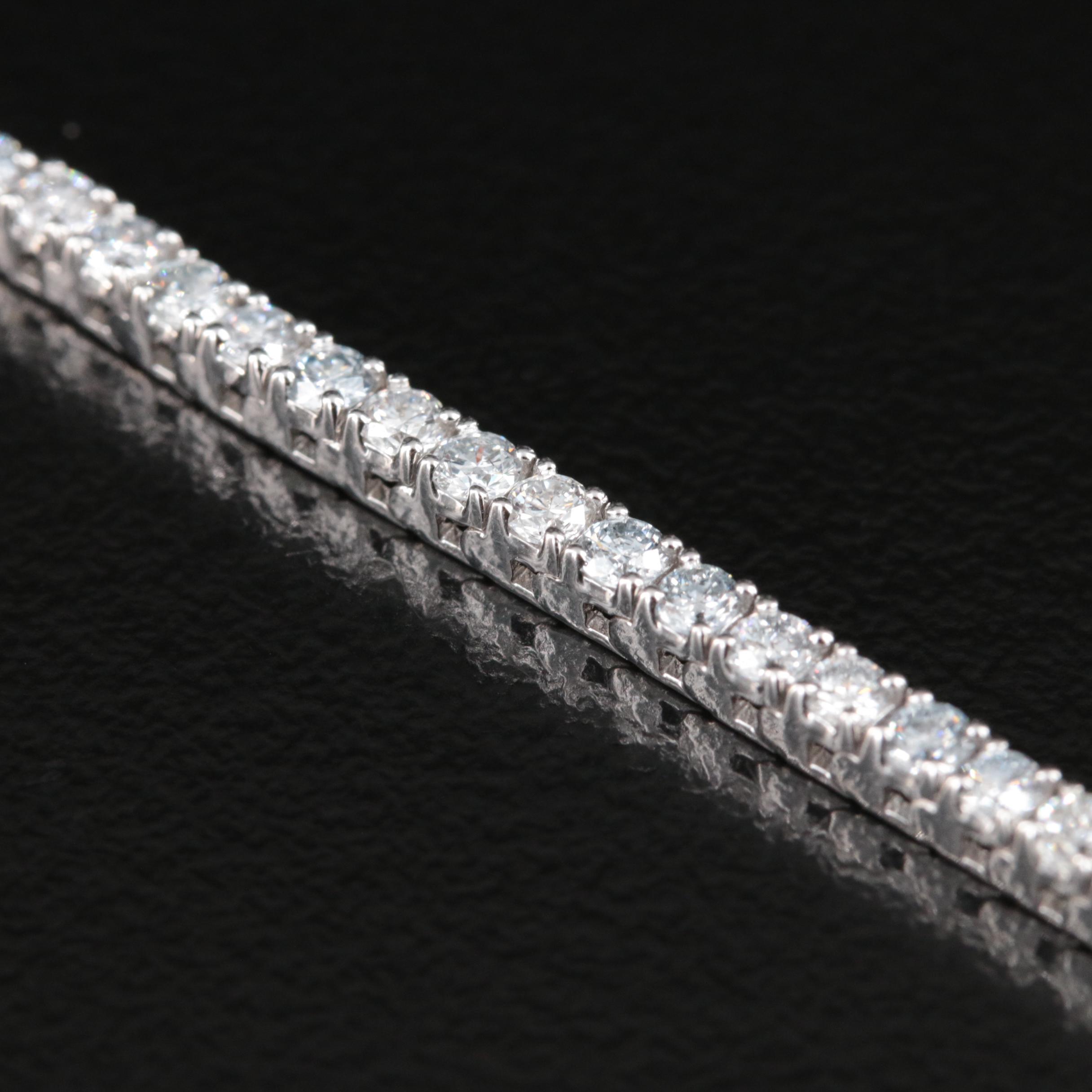 14K 3.00 CTW Lab Grown Diamond Bracelet with IGI Report