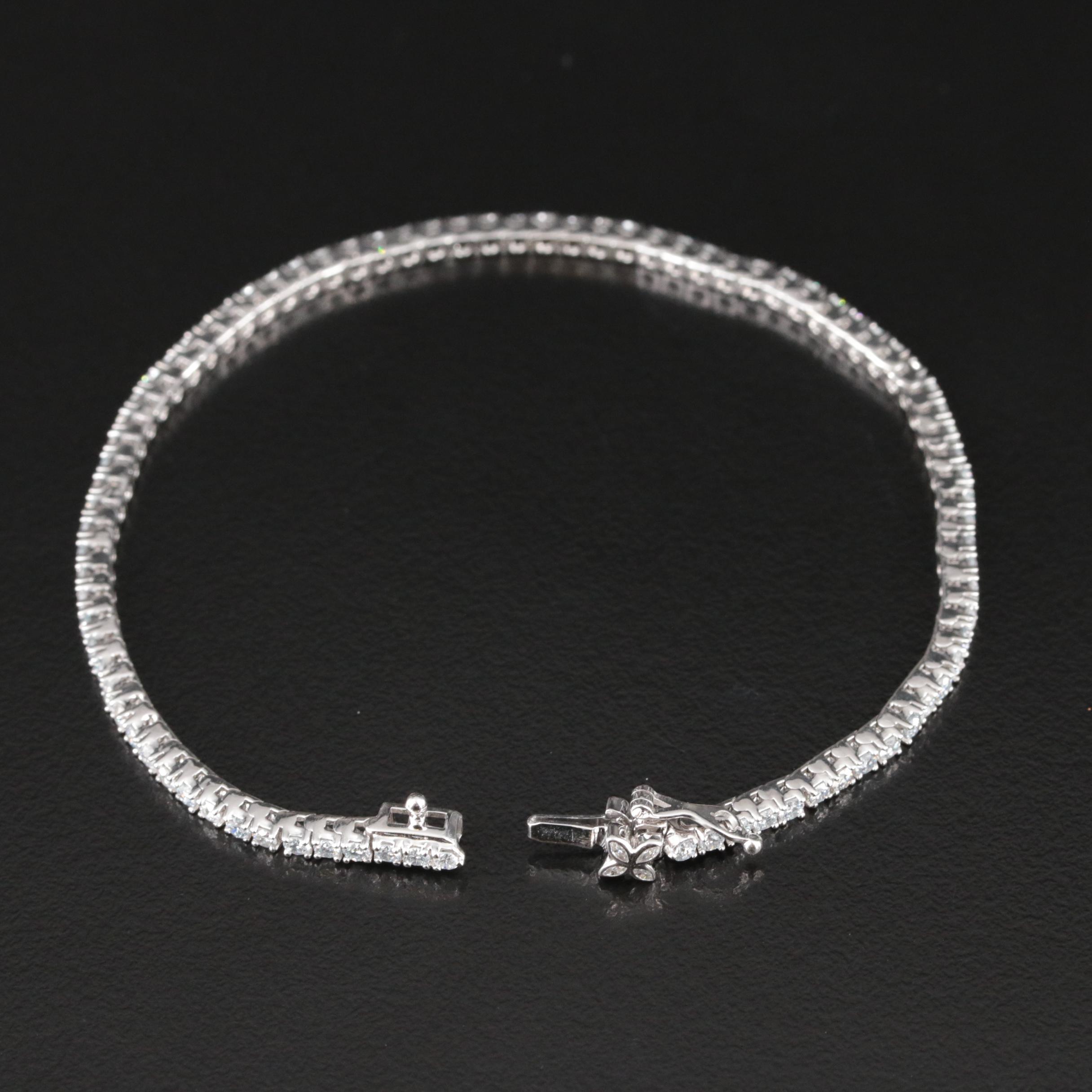 14K 3.00 CTW Lab Grown Diamond Bracelet with IGI Report