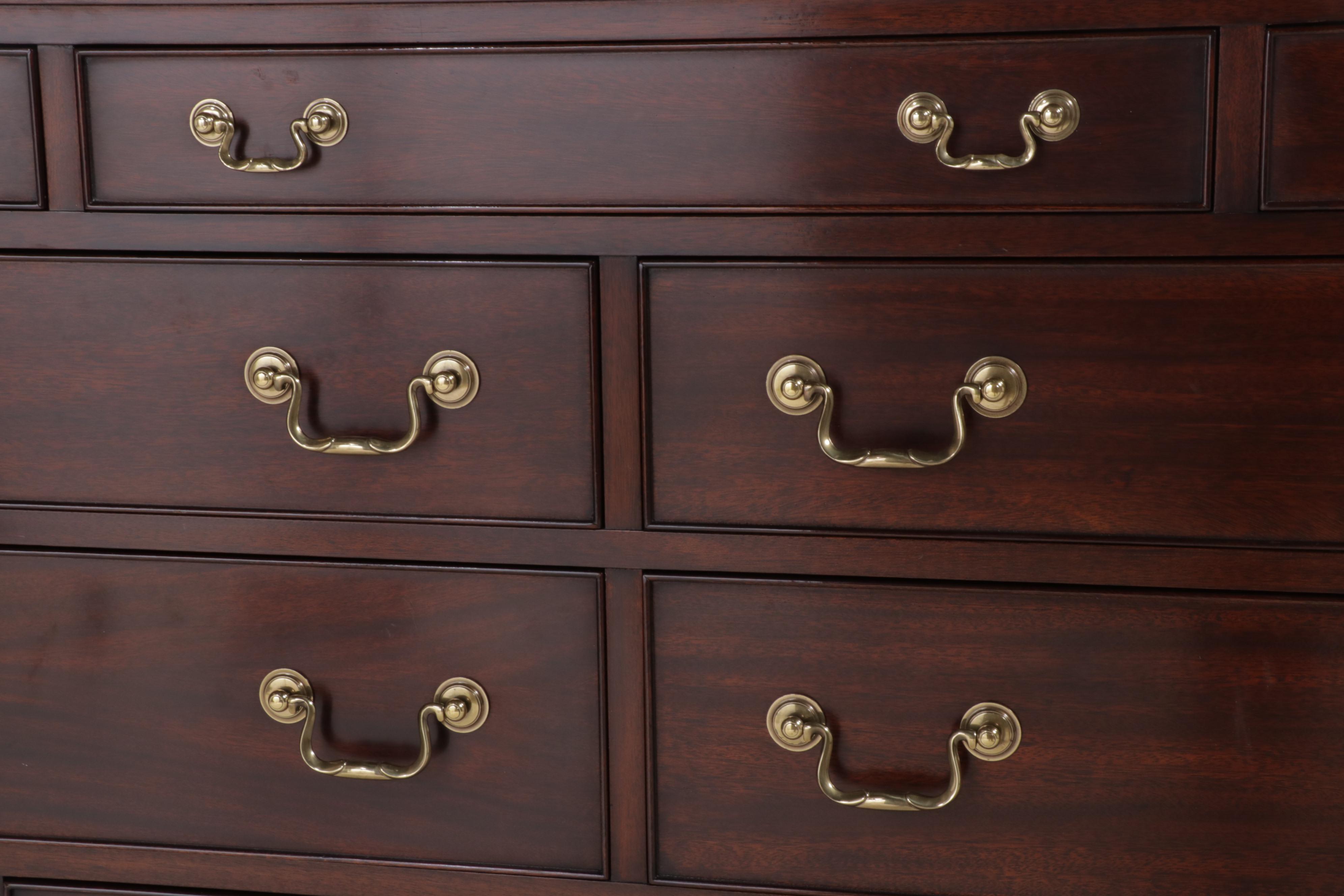 Henkel-Harris Chippendale Style Mahogany Twelve-Drawer Chest