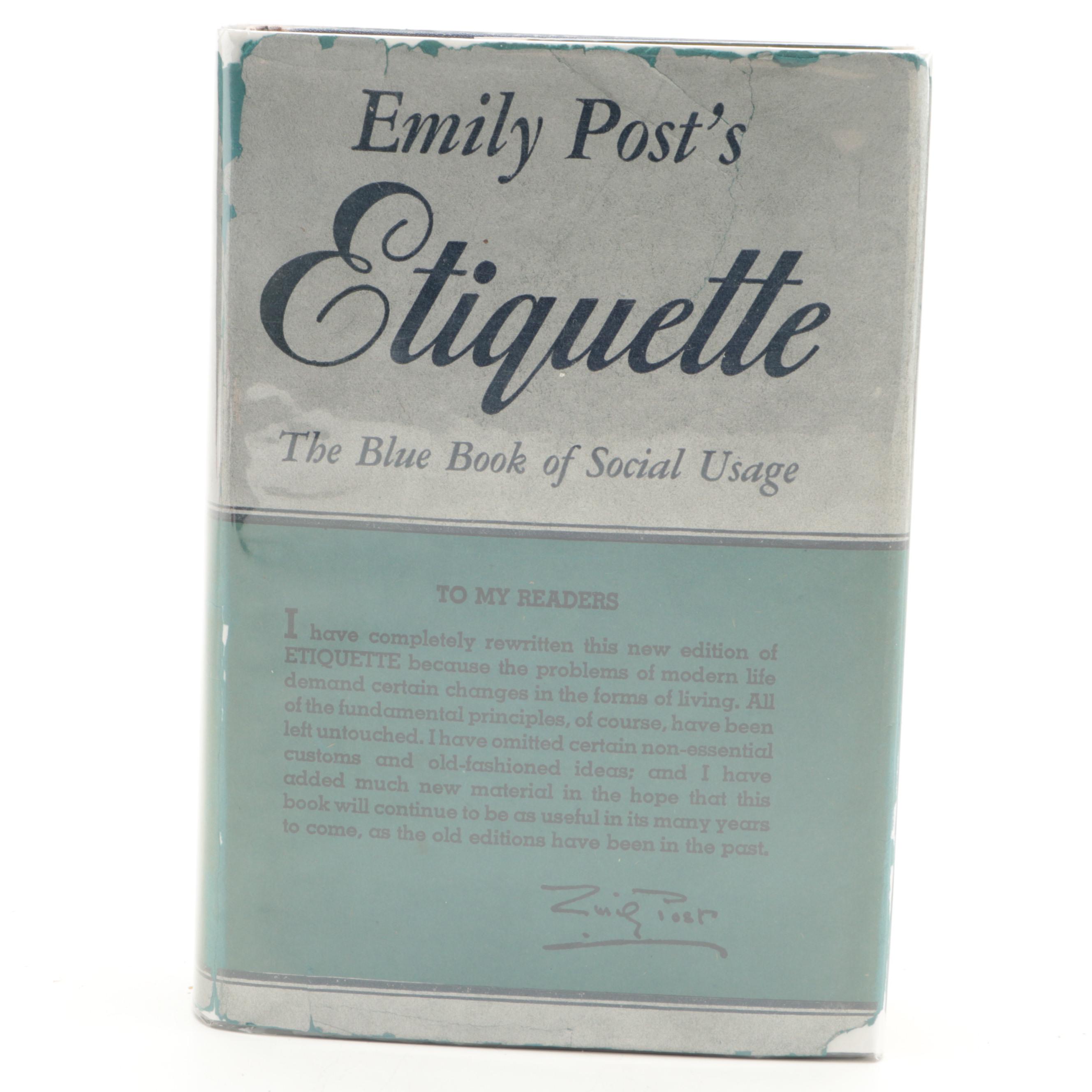1947 "Emily Post's Etiquette" and More Household Management and Etiquette Books