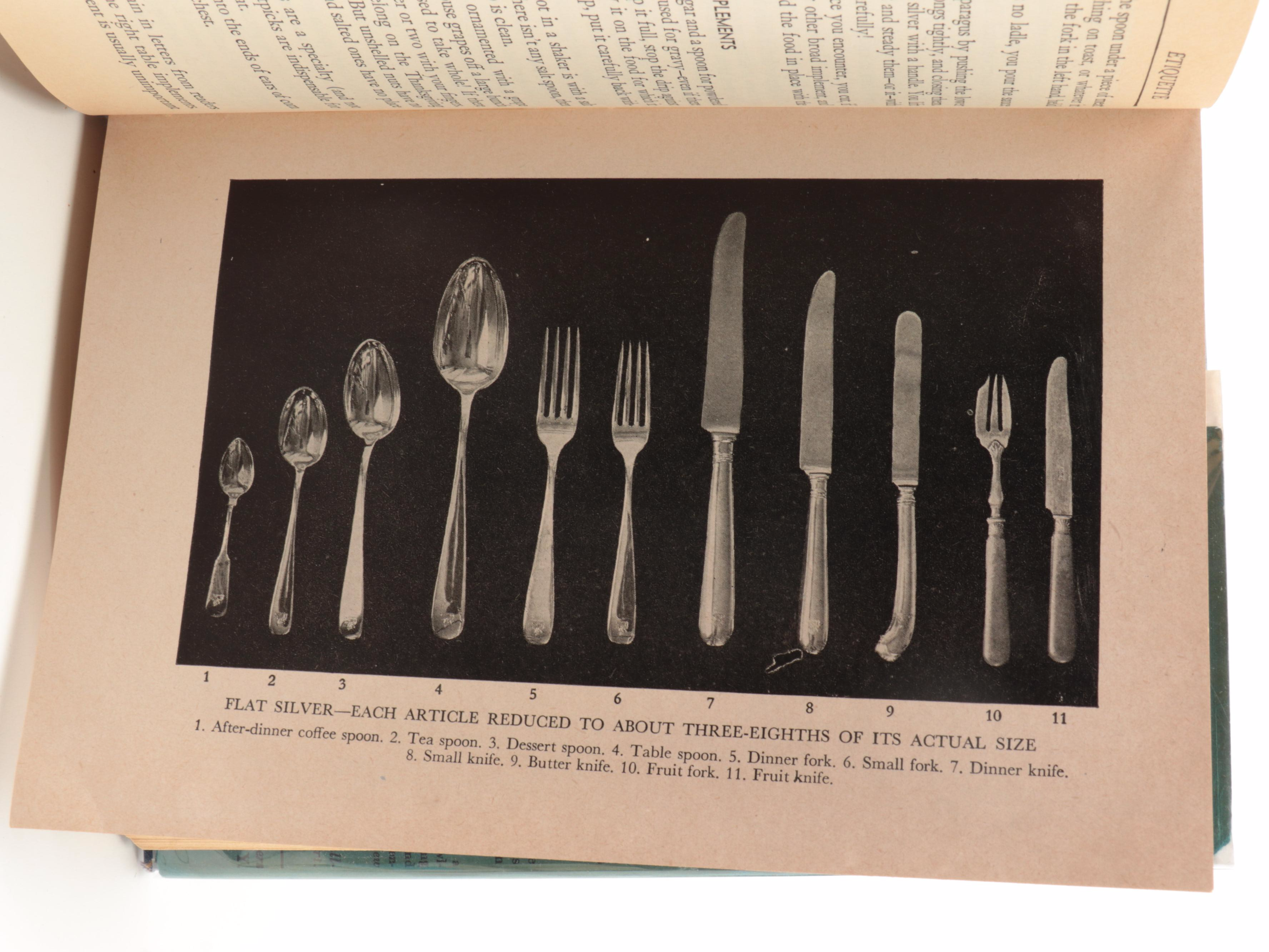 1947 "Emily Post's Etiquette" and More Household Management and Etiquette Books