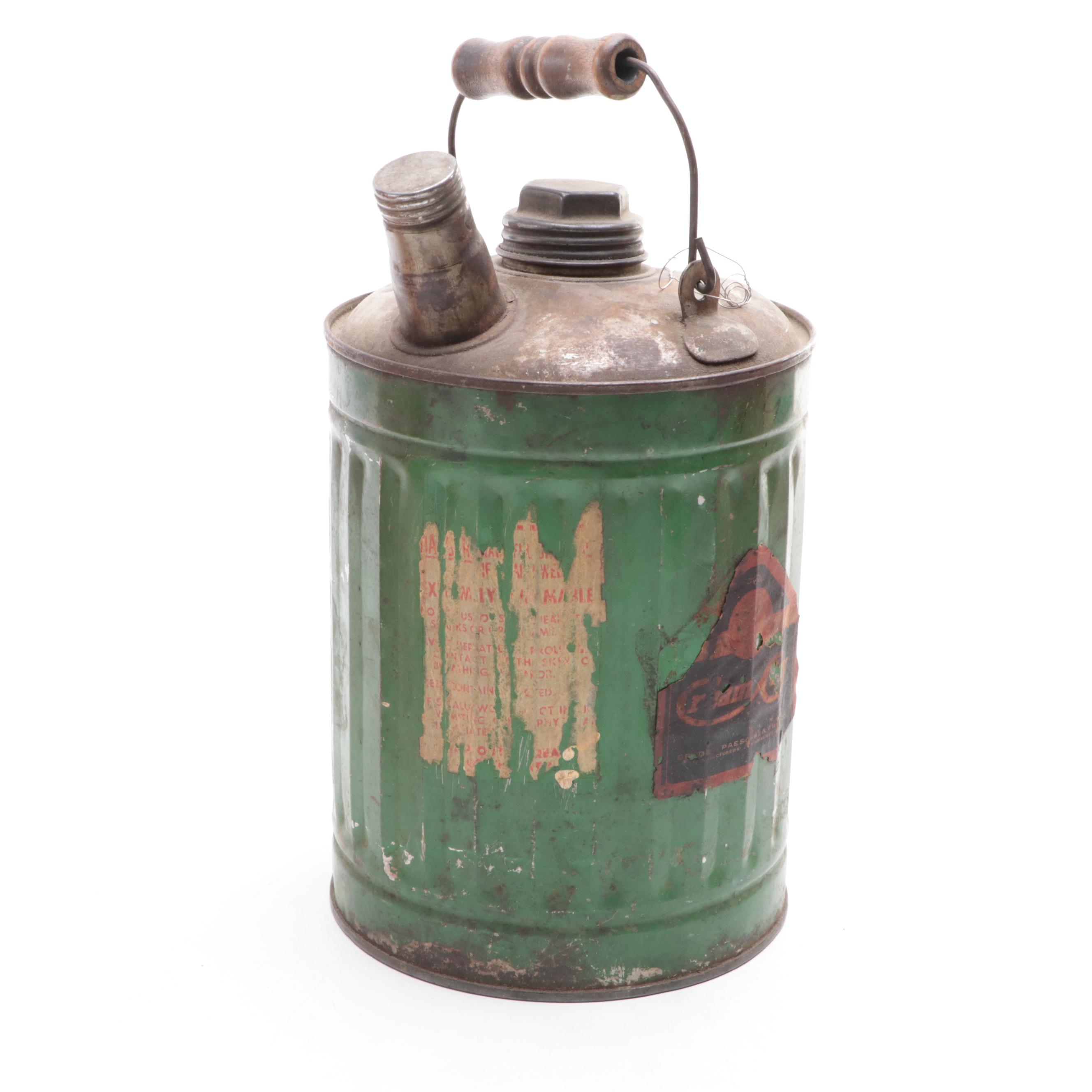 Eagle and Geuder, Paeschke & Frey Gasoline Cans, Early to Mid-20th Century