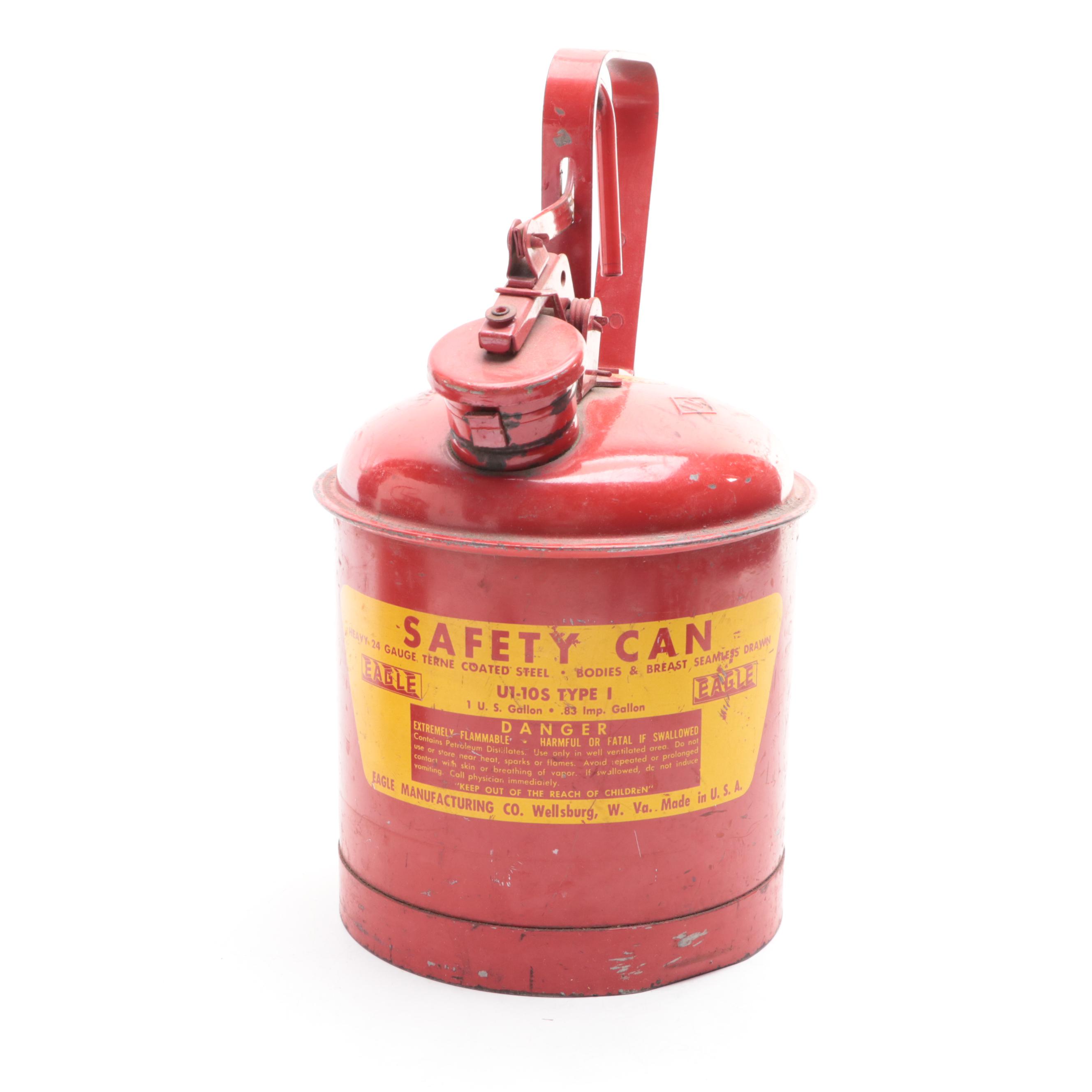 Eagle and Geuder, Paeschke & Frey Gasoline Cans, Early to Mid-20th Century