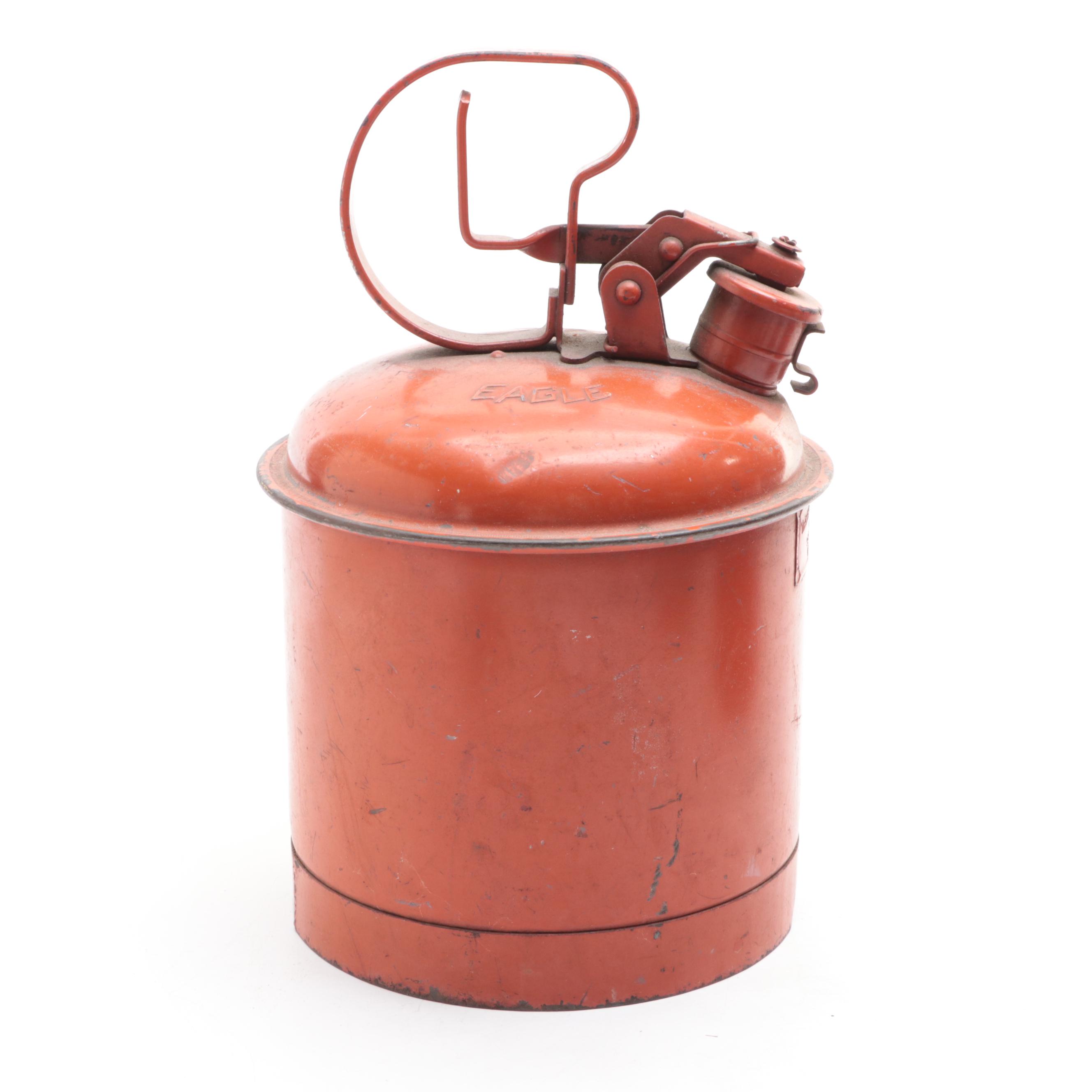 Eagle and Geuder, Paeschke & Frey Gasoline Cans, Early to Mid-20th Century