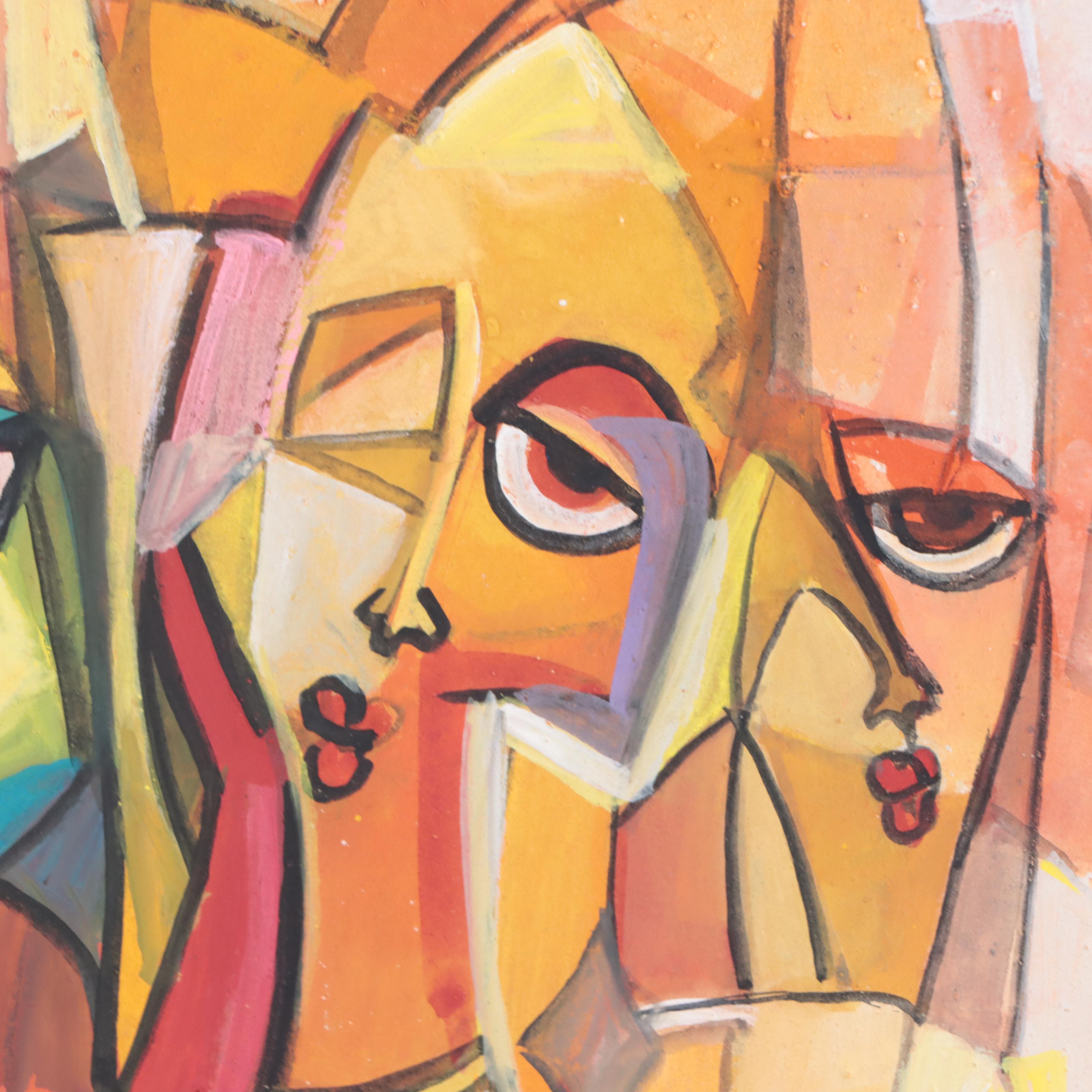 Ufuoma Evuarherhe Acrylic Painting "Party Thing," 2021-2022