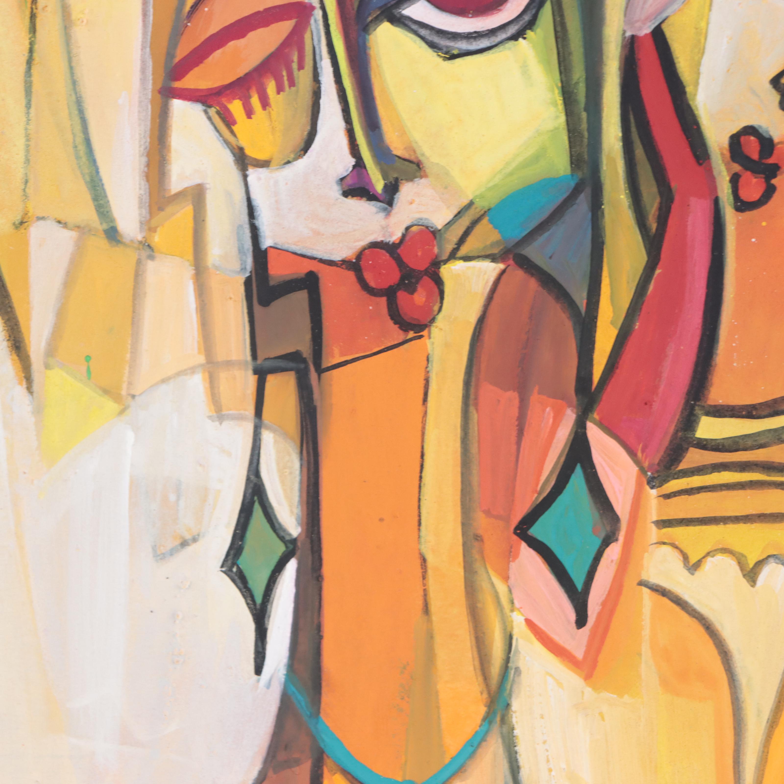 Ufuoma Evuarherhe Acrylic Painting "Party Thing," 2021-2022