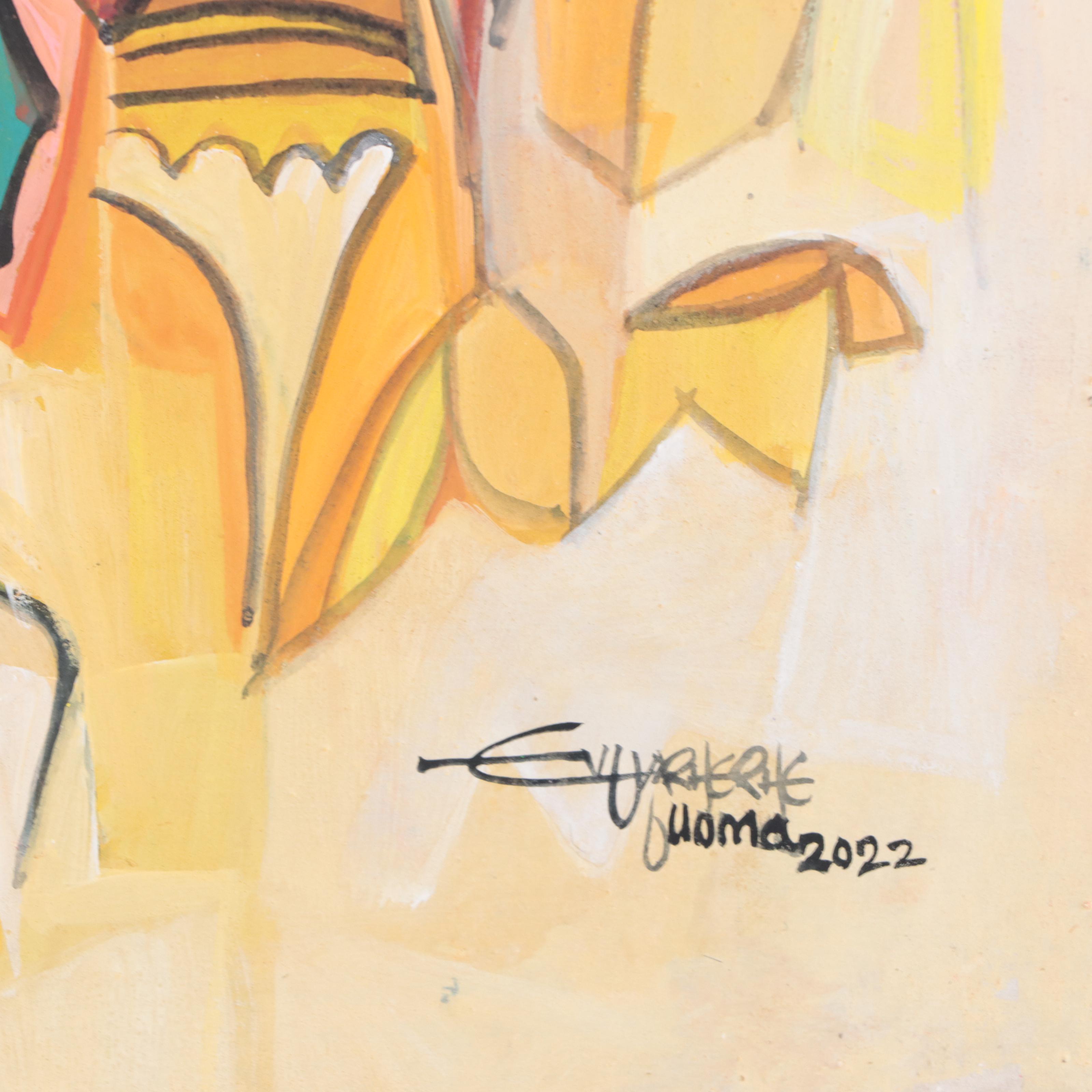 Ufuoma Evuarherhe Acrylic Painting "Party Thing," 2021-2022